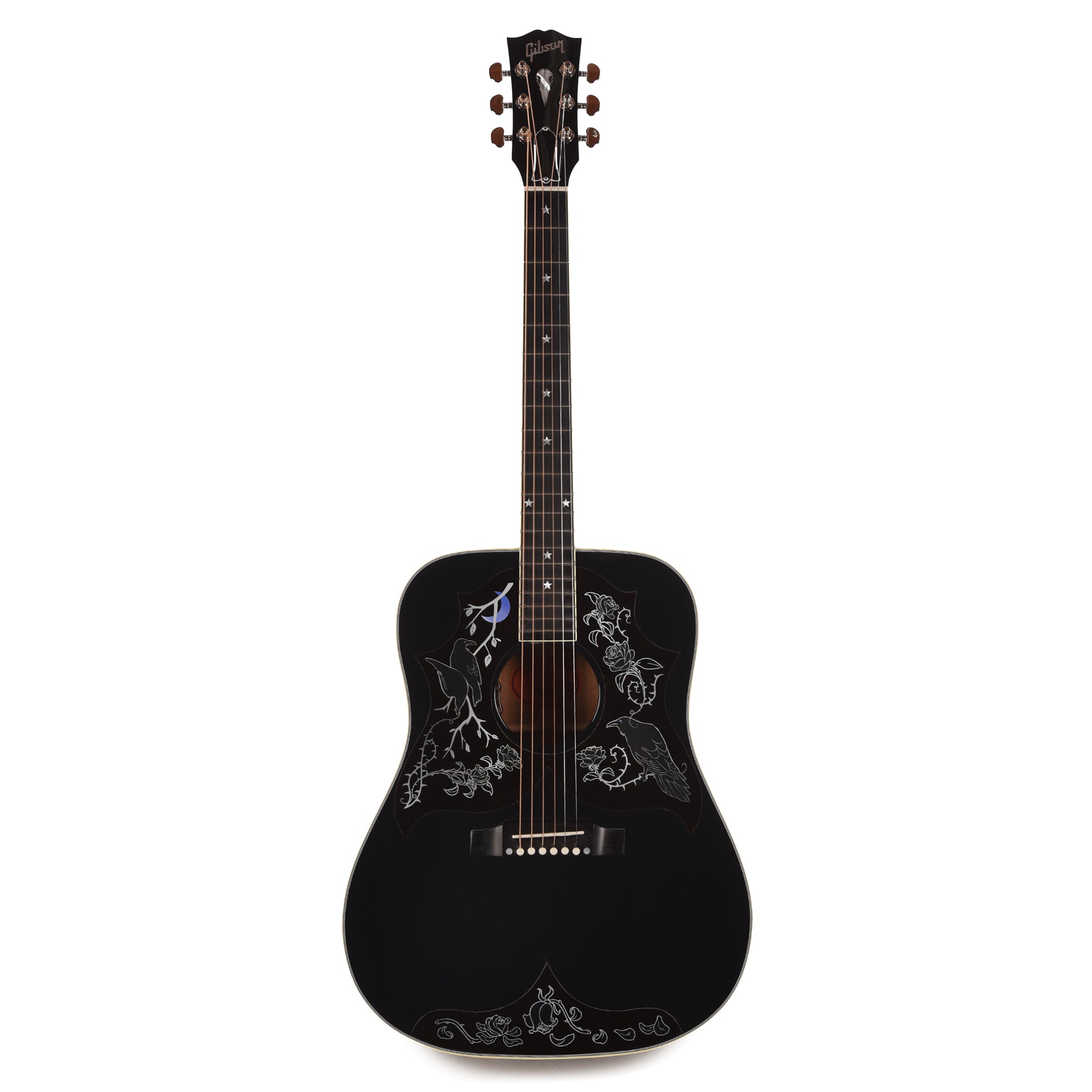 Gibson Custom Shop Artist Limited Edition Kirk Hammett Raven Ebony Acoustic Guitars / Dreadnought