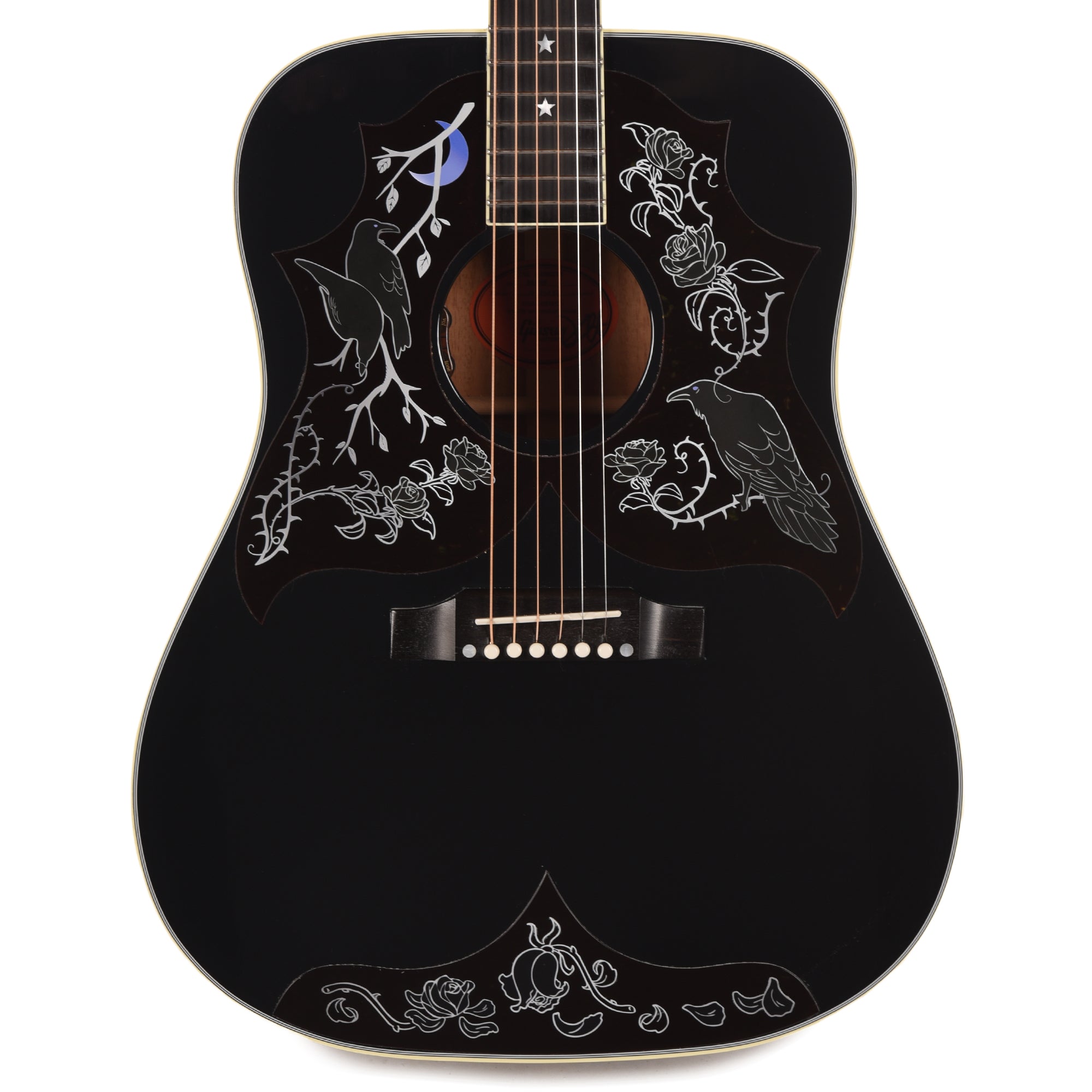 Gibson Custom Shop Artist Limited Edition Kirk Hammett Raven Ebony Acoustic Guitars / Dreadnought