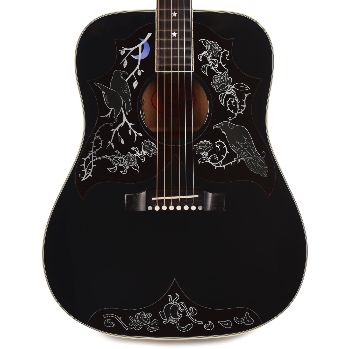 Gibson Custom Shop Artist Limited Edition Kirk Hammett Raven Ebony Acoustic Guitars / Dreadnought