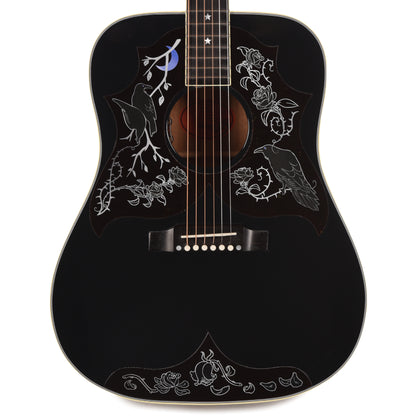 Gibson Custom Shop Artist Limited Edition Kirk Hammett Raven Ebony Acoustic Guitars / Dreadnought
