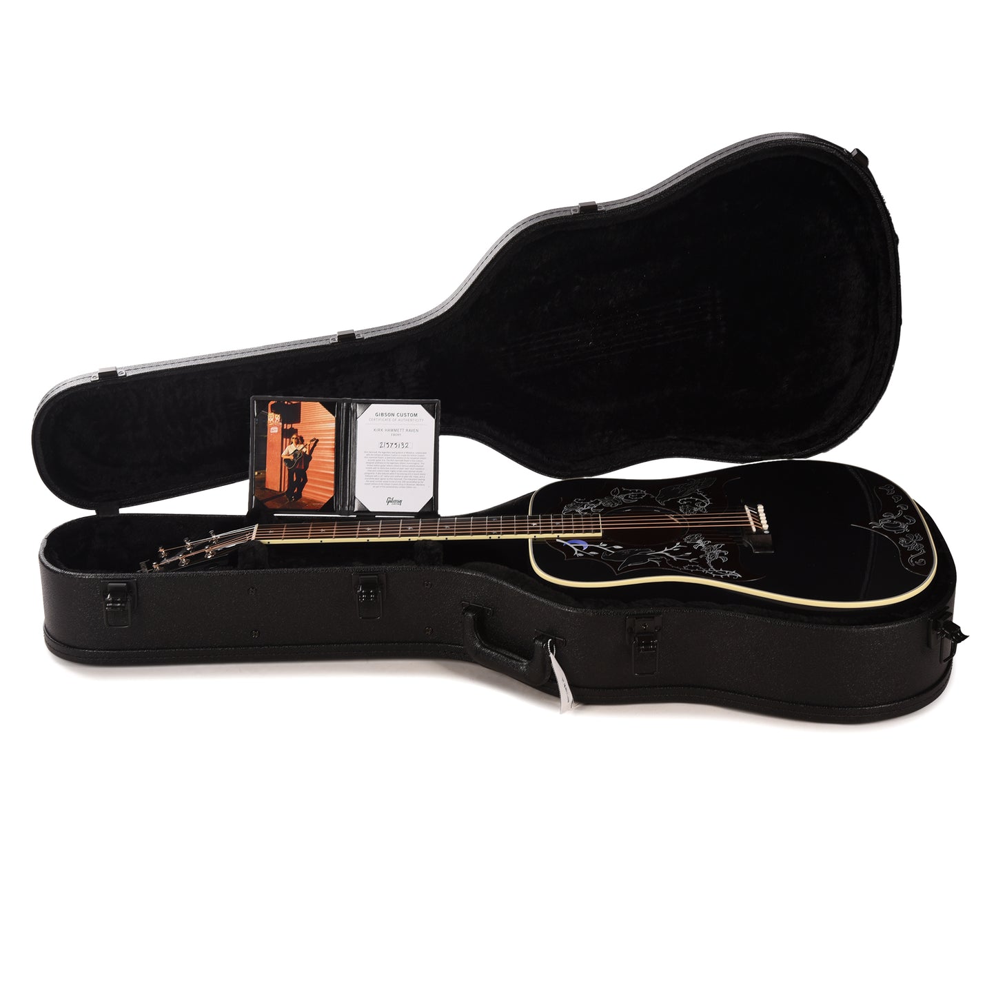 Gibson Custom Shop Artist Limited Edition Kirk Hammett Raven Ebony Acoustic Guitars / Dreadnought
