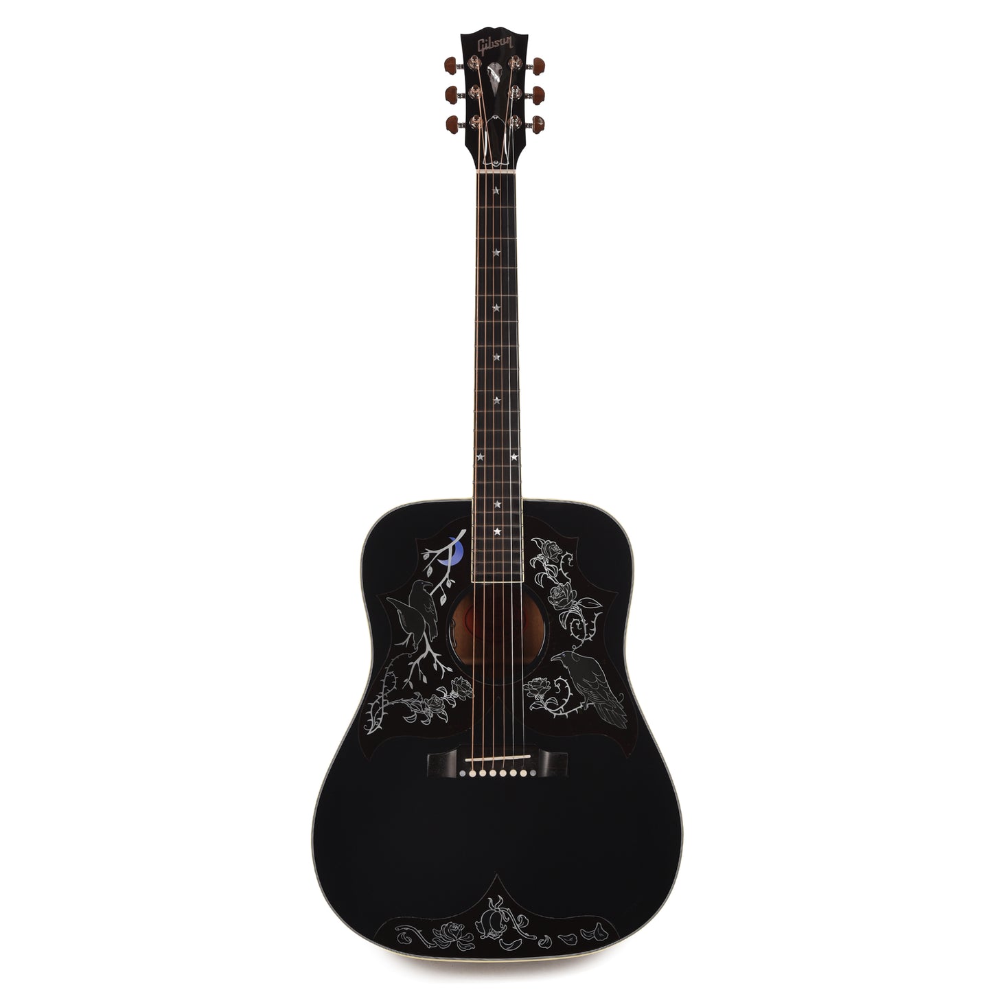 Gibson Custom Shop Artist Limited Edition Kirk Hammett Raven Ebony Acoustic Guitars / Dreadnought