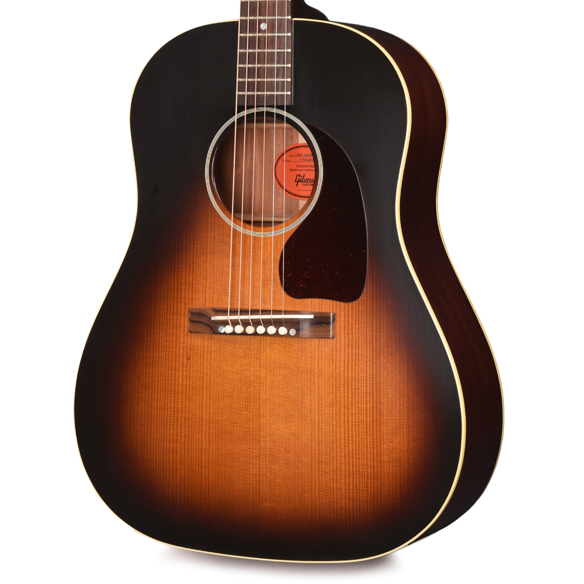 Gibson Custom Shop Historic Reissue 1942 Banner J-45 Vintage Sunburst Acoustic Guitars / Dreadnought