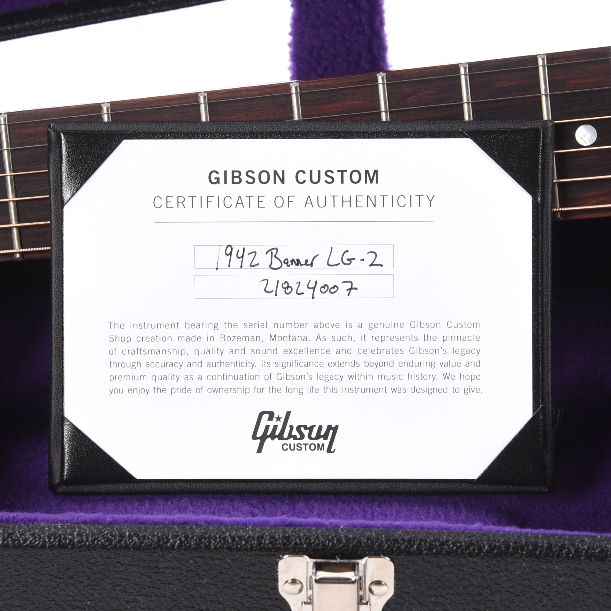 Gibson Custom Shop Historic Reissue 1942 Banner LG-2 Vintage Sunburst Acoustic Guitars / Dreadnought