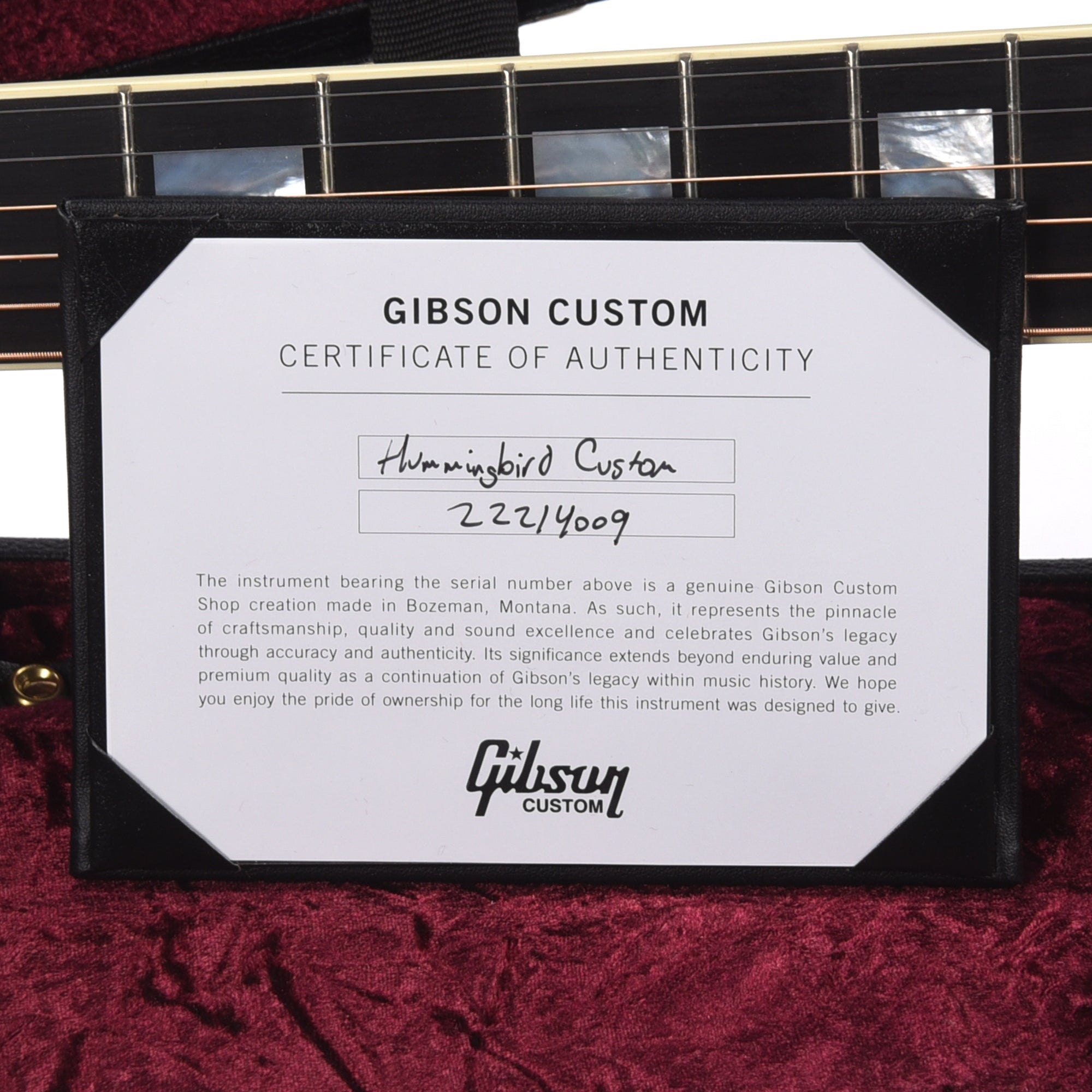 Gibson Custom Shop Modern Hummingbird Custom Ebony Acoustic Guitars / Dreadnought