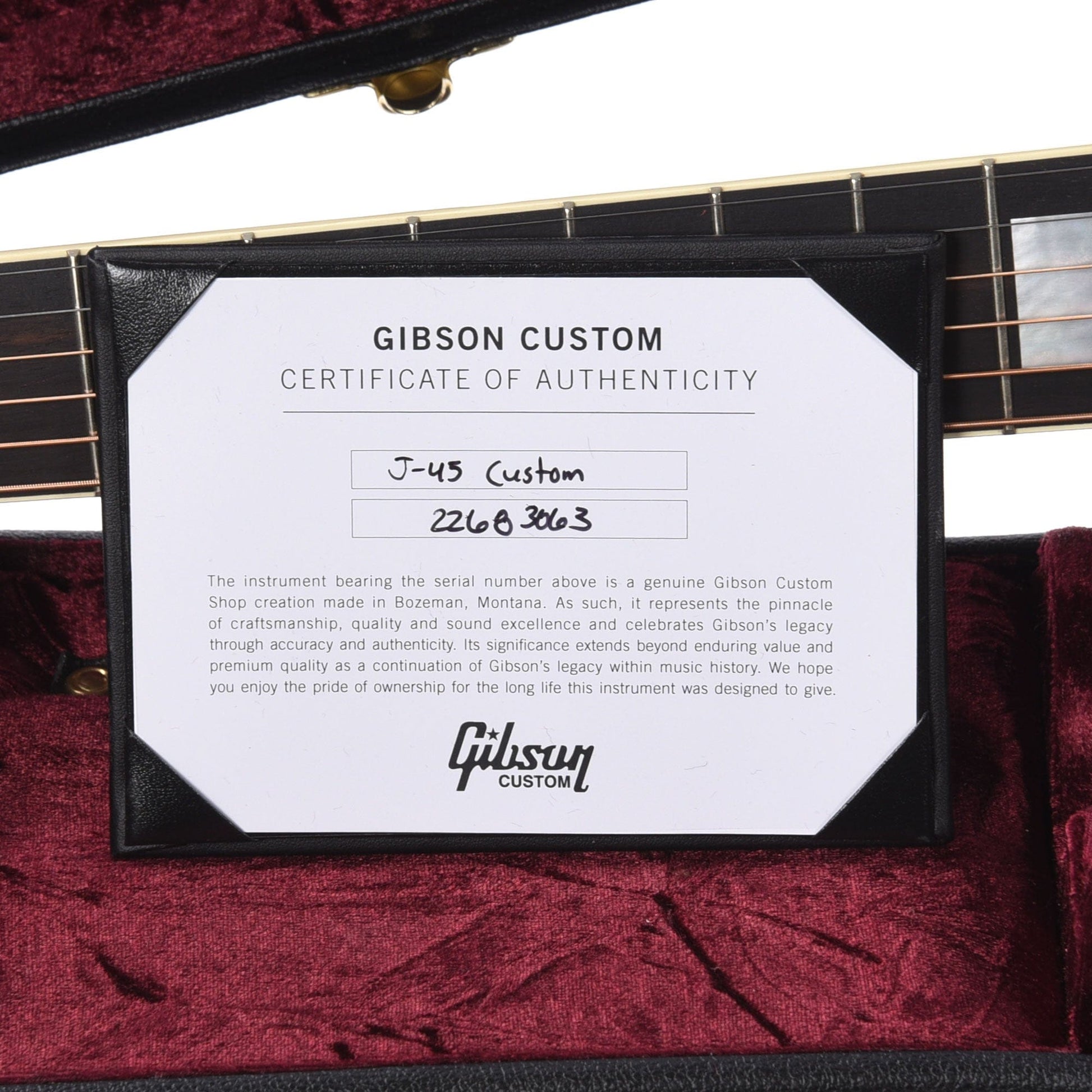 Gibson Custom Shop Modern J-45 Custom Ebony Acoustic Guitars / Dreadnought
