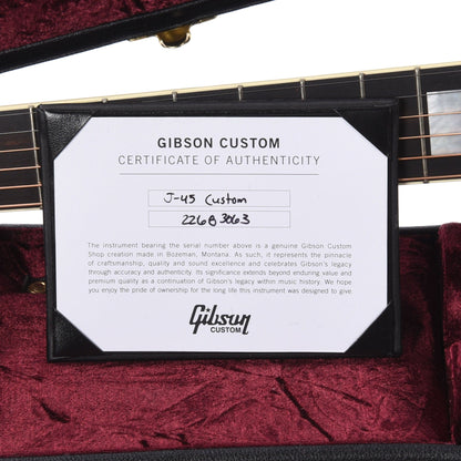 Gibson Custom Shop Modern J-45 Custom Ebony Acoustic Guitars / Dreadnought