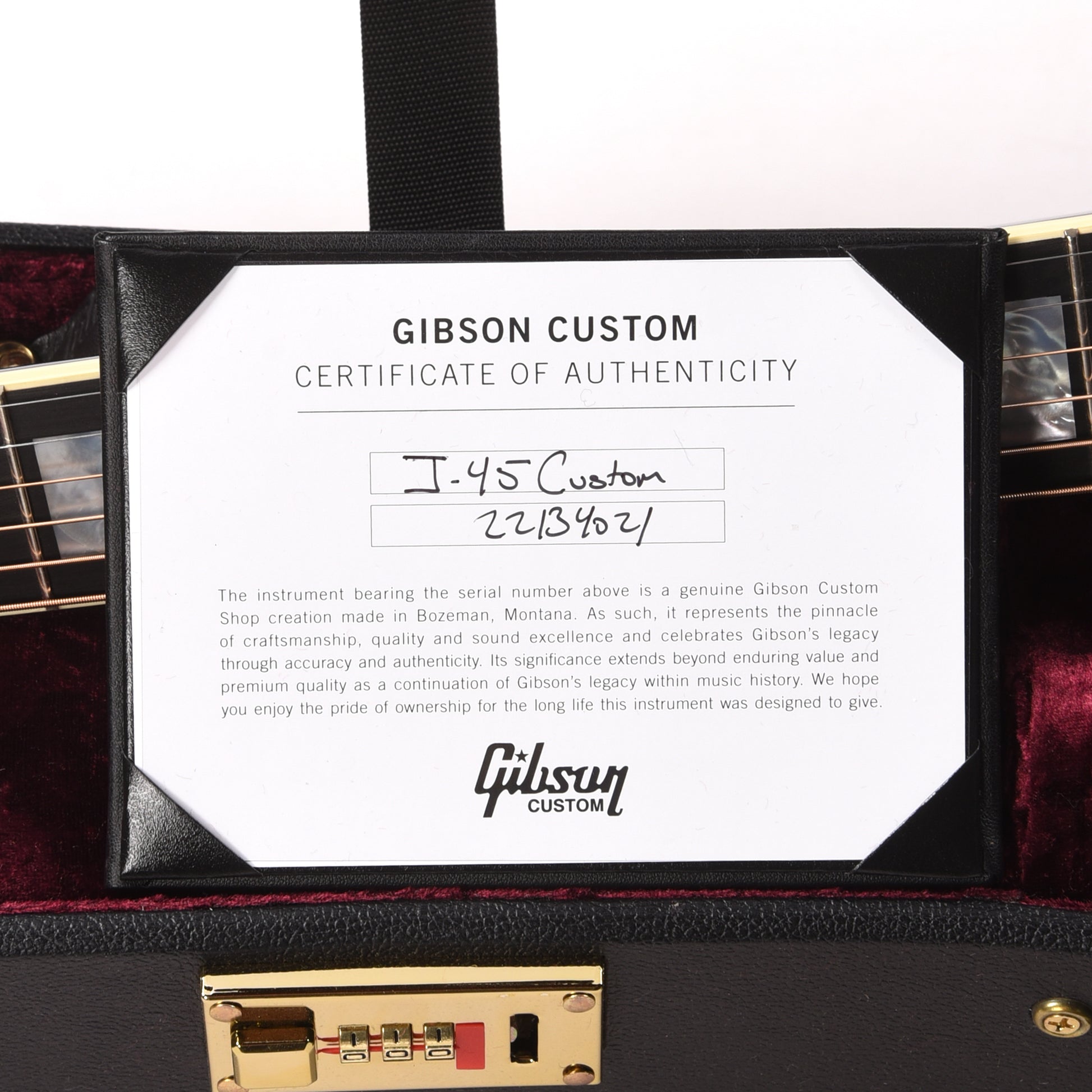 Gibson Custom Shop Modern J-45 Custom Ebony Acoustic Guitars / Dreadnought