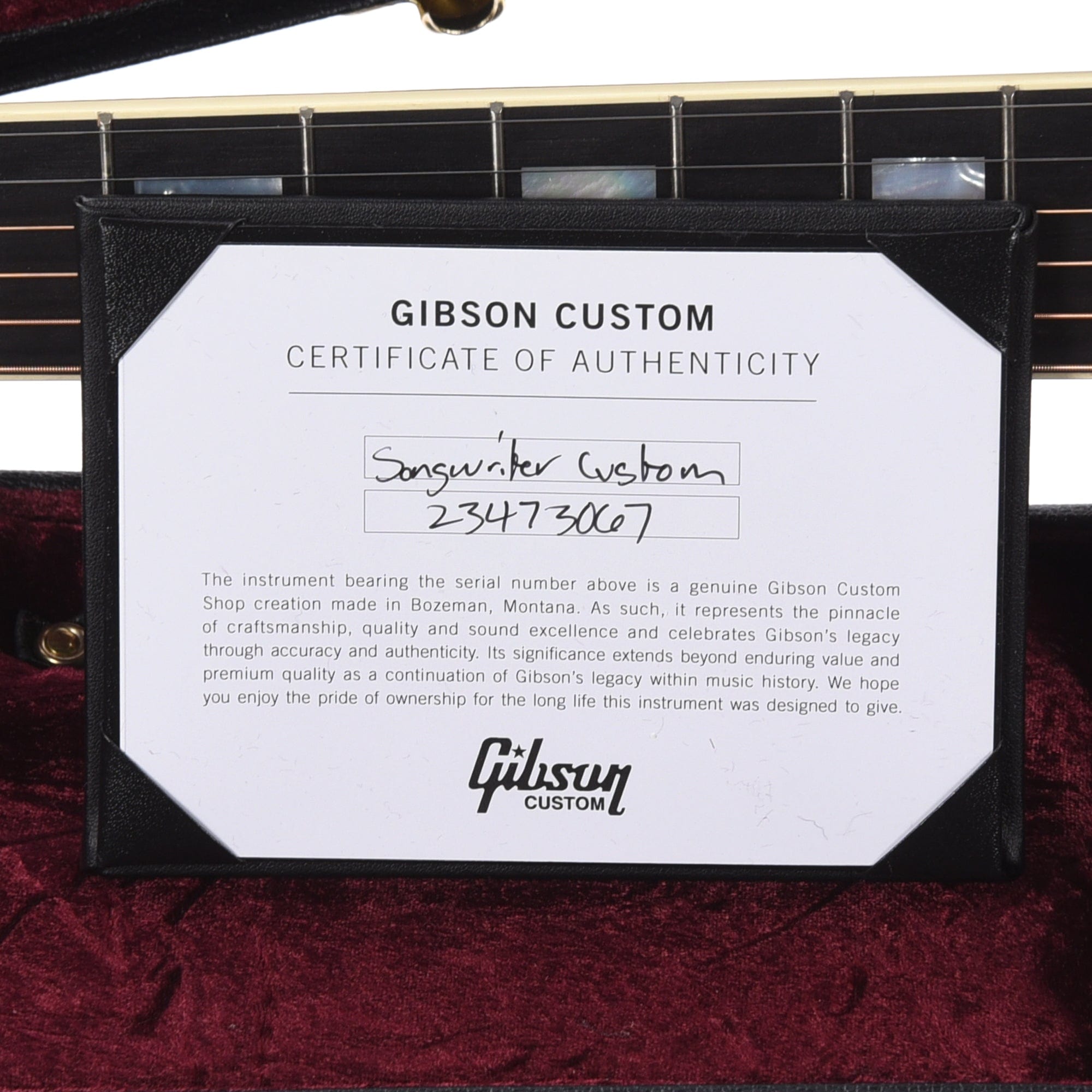 Gibson Custom Shop Modern Songwriter EC Custom Ebony Acoustic Guitars / Dreadnought