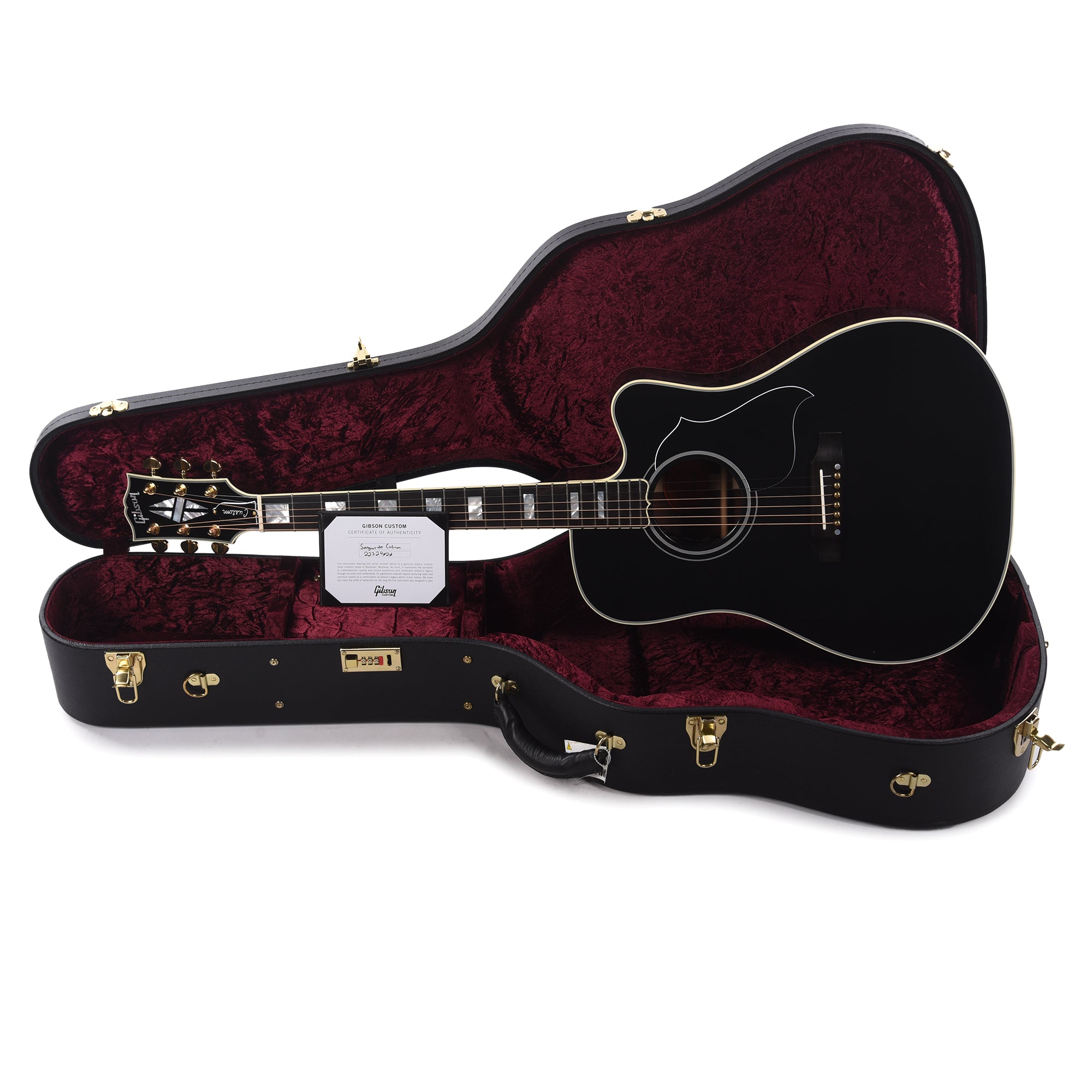 Gibson Custom Shop Modern Songwriter EC Custom Ebony Acoustic Guitars / Dreadnought