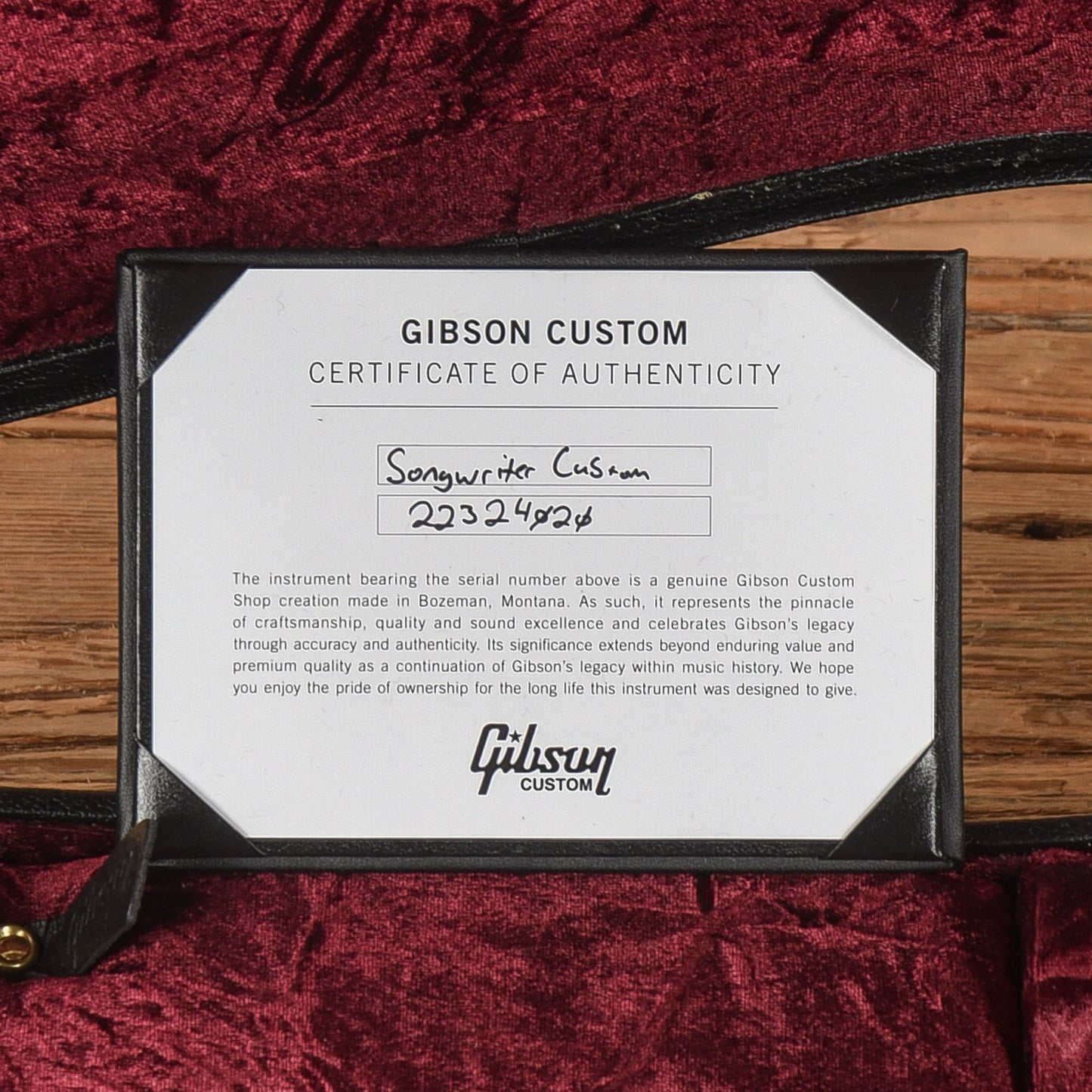 Gibson Custom Shop Modern Songwriter EC Custom Ebony Acoustic Guitars / Dreadnought