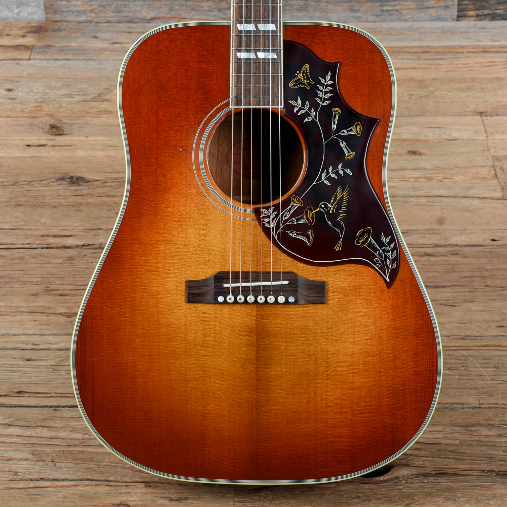 Gibson Custom Shop Murphy Lab '60 Hummingbird Reissue Light Aged Heritage Cherry Sunburst 2023 Acoustic Guitars / Dreadnought