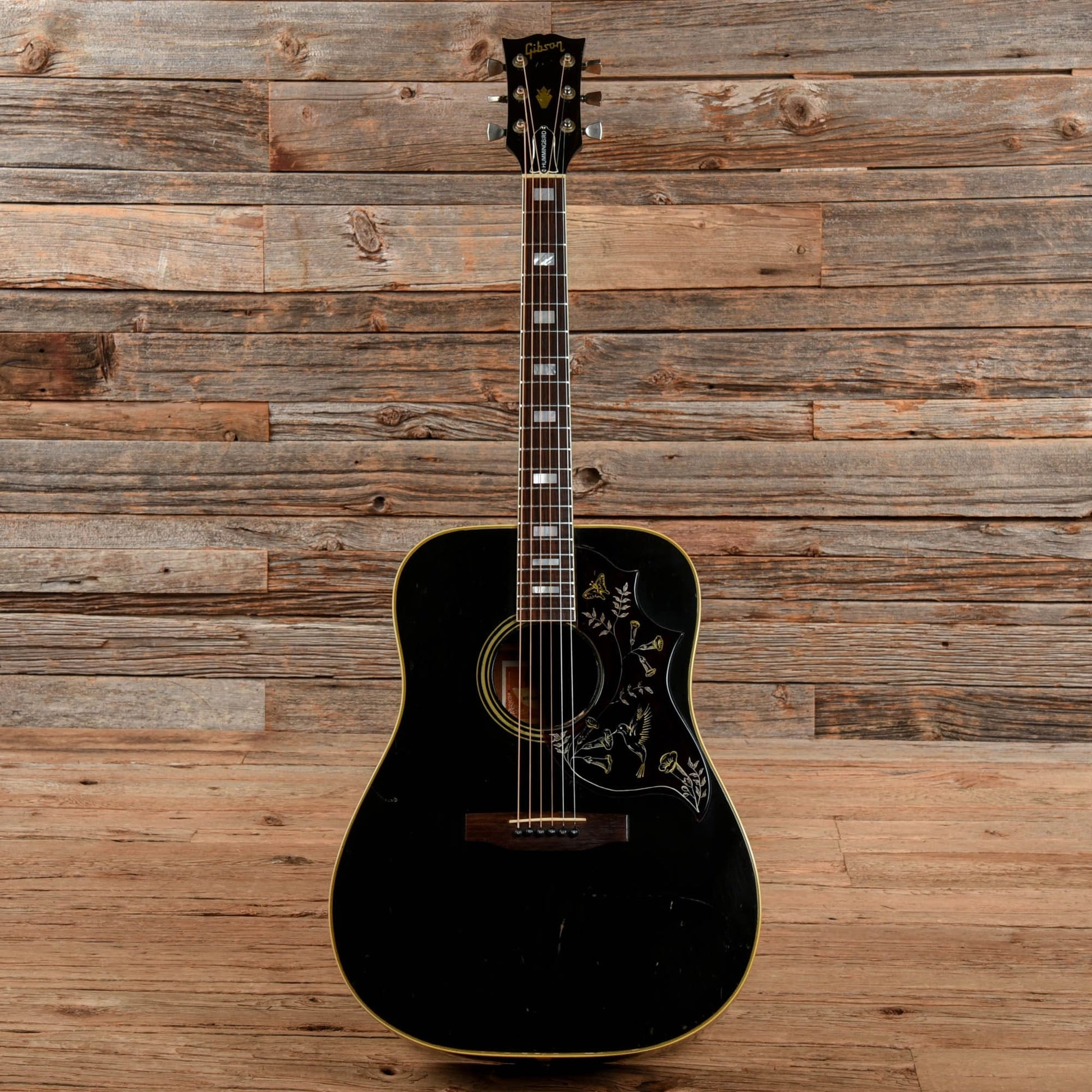 Gibson Hummingbird Custom Black 1980 Acoustic Guitars / Dreadnought