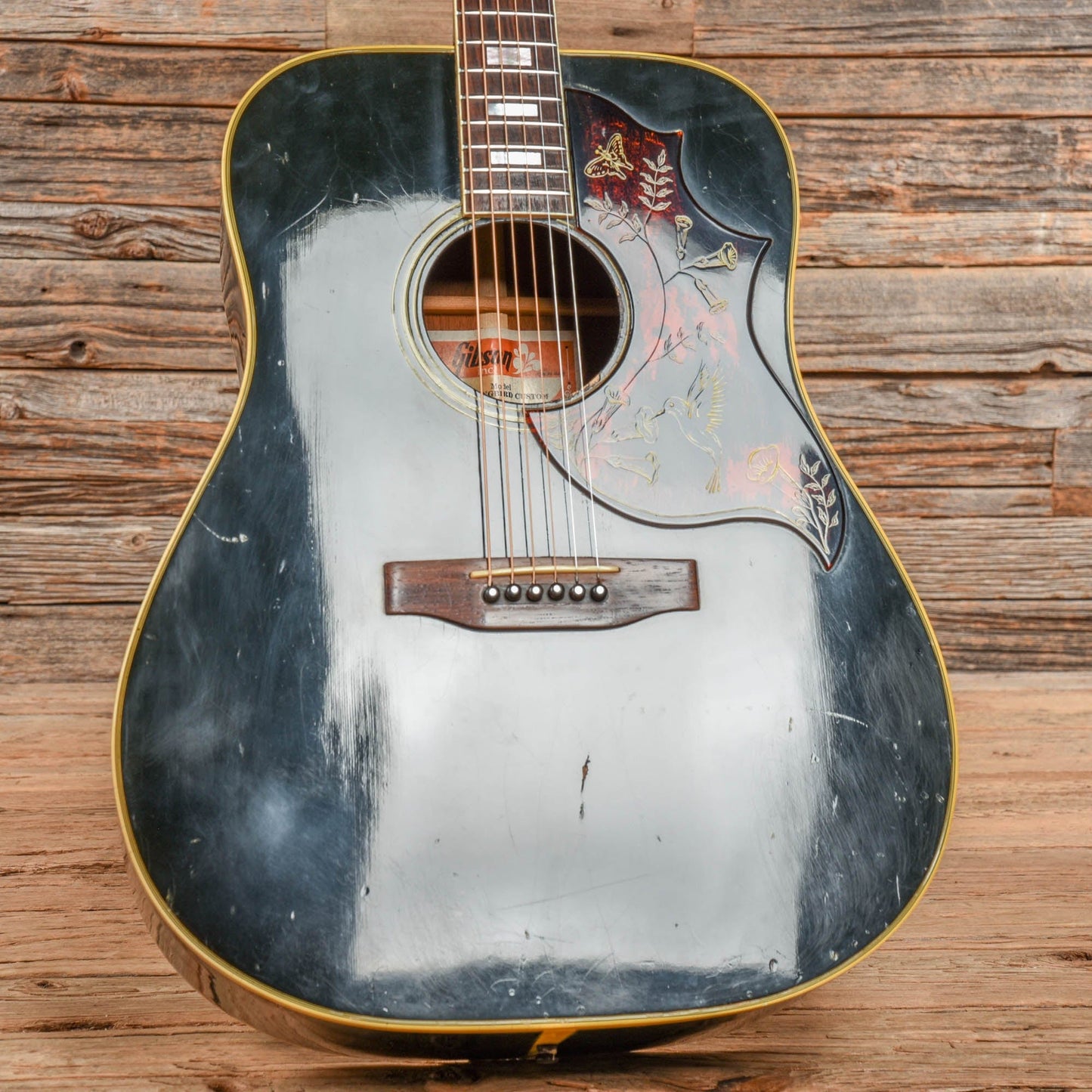 Gibson Hummingbird Custom Black 1980 Acoustic Guitars / Dreadnought