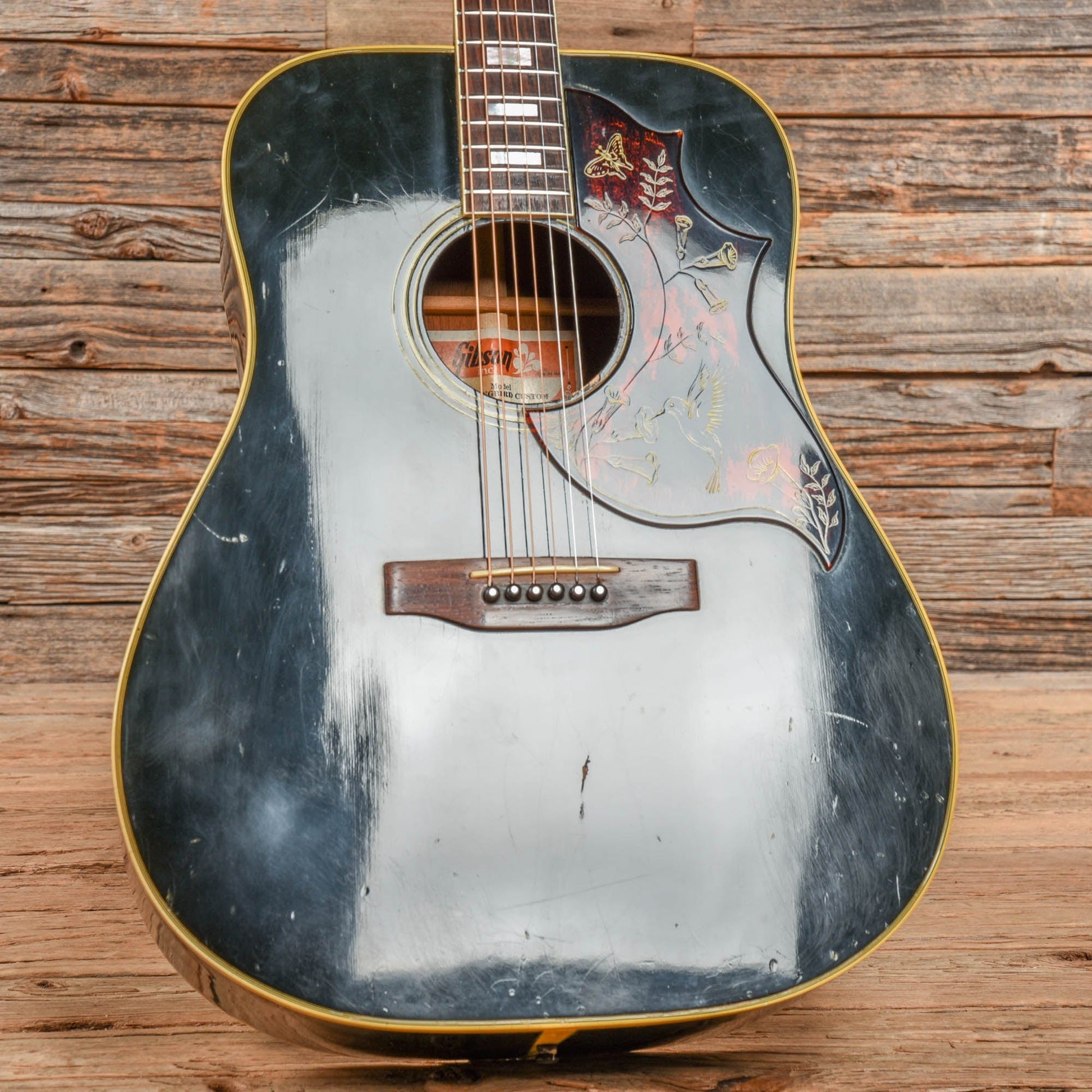 Gibson Hummingbird Custom Black 1980 Acoustic Guitars / Dreadnought
