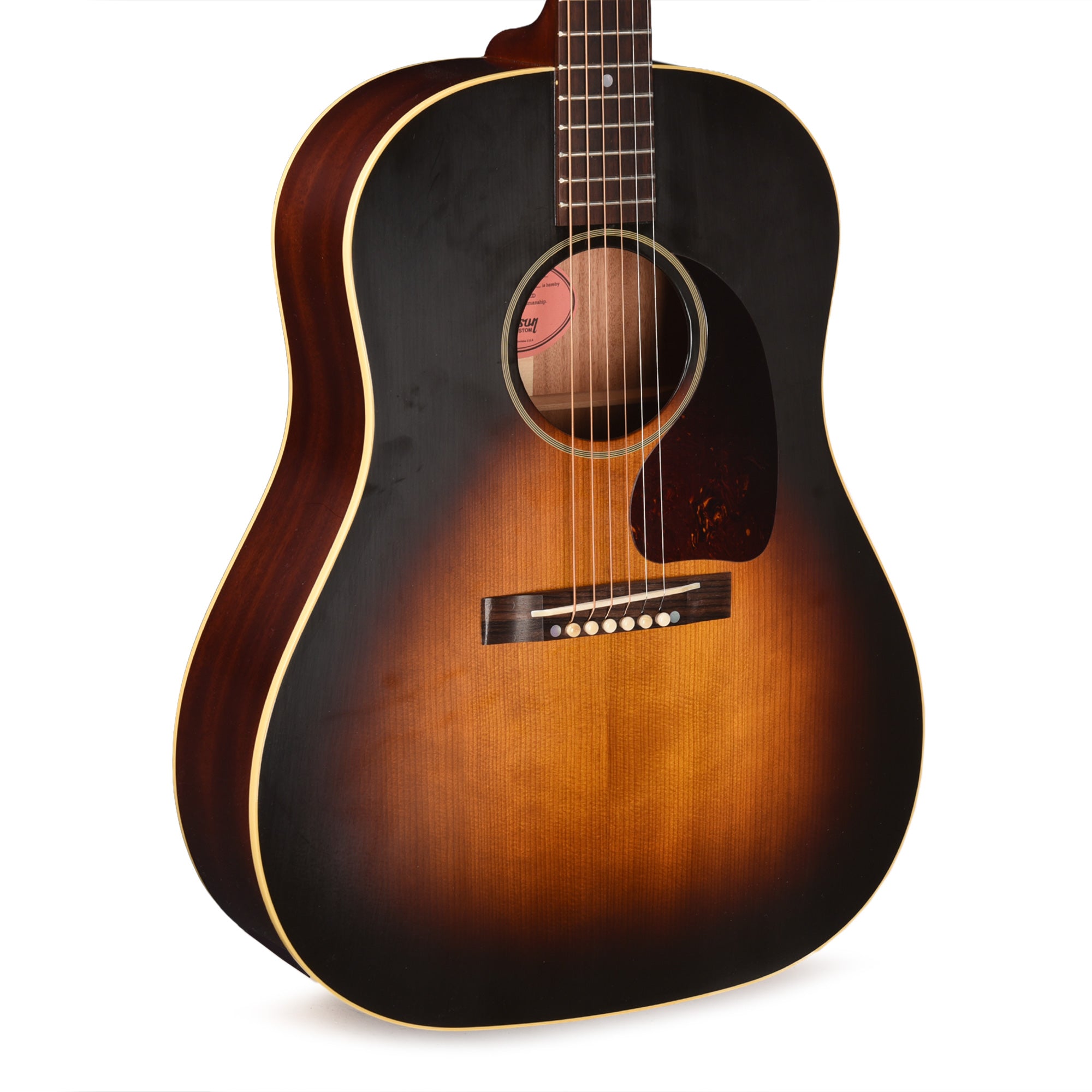 Gibson Custom Shop Historic Reissue 1942 Banner J-45 Vintage Sunburst Acoustic Guitars