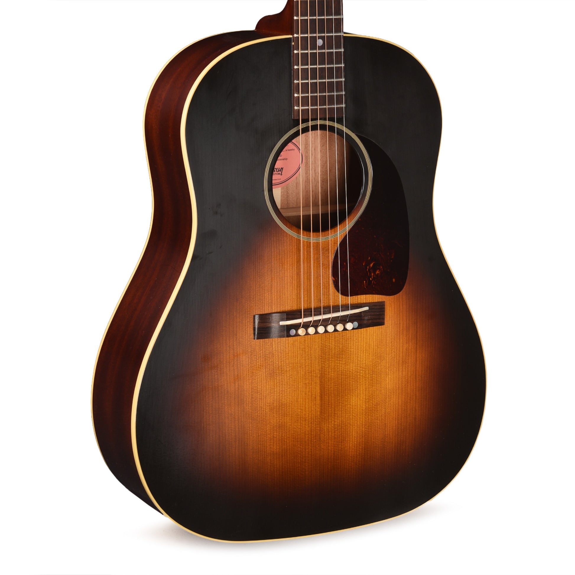 Gibson Custom Shop Historic Reissue 1942 Banner J-45 Vintage Sunburst Acoustic Guitars