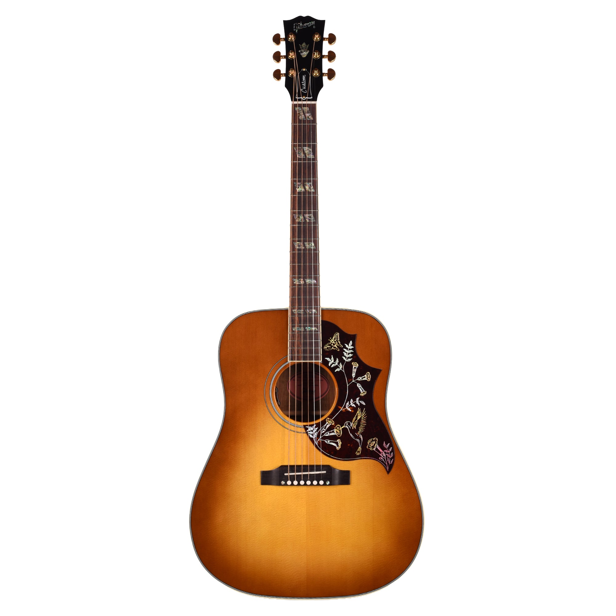 Gibson Custom Shop Hummingbird Elegant Koa Honey Burst Acoustic Guitars