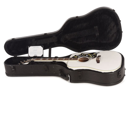 Gibson Custom Shop Limited Run Hummingbird Sitka/Maple Alpine White Gloss Acoustic Guitars