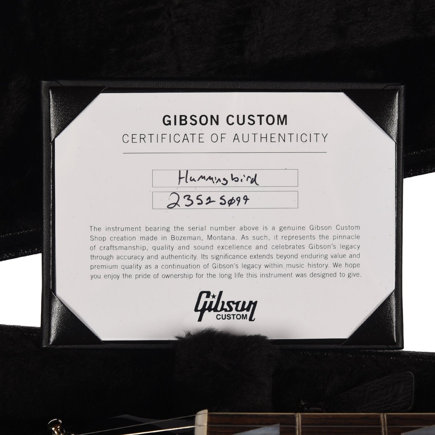Gibson Custom Shop Limited Run Hummingbird Sitka/Maple Alpine White Gloss Acoustic Guitars