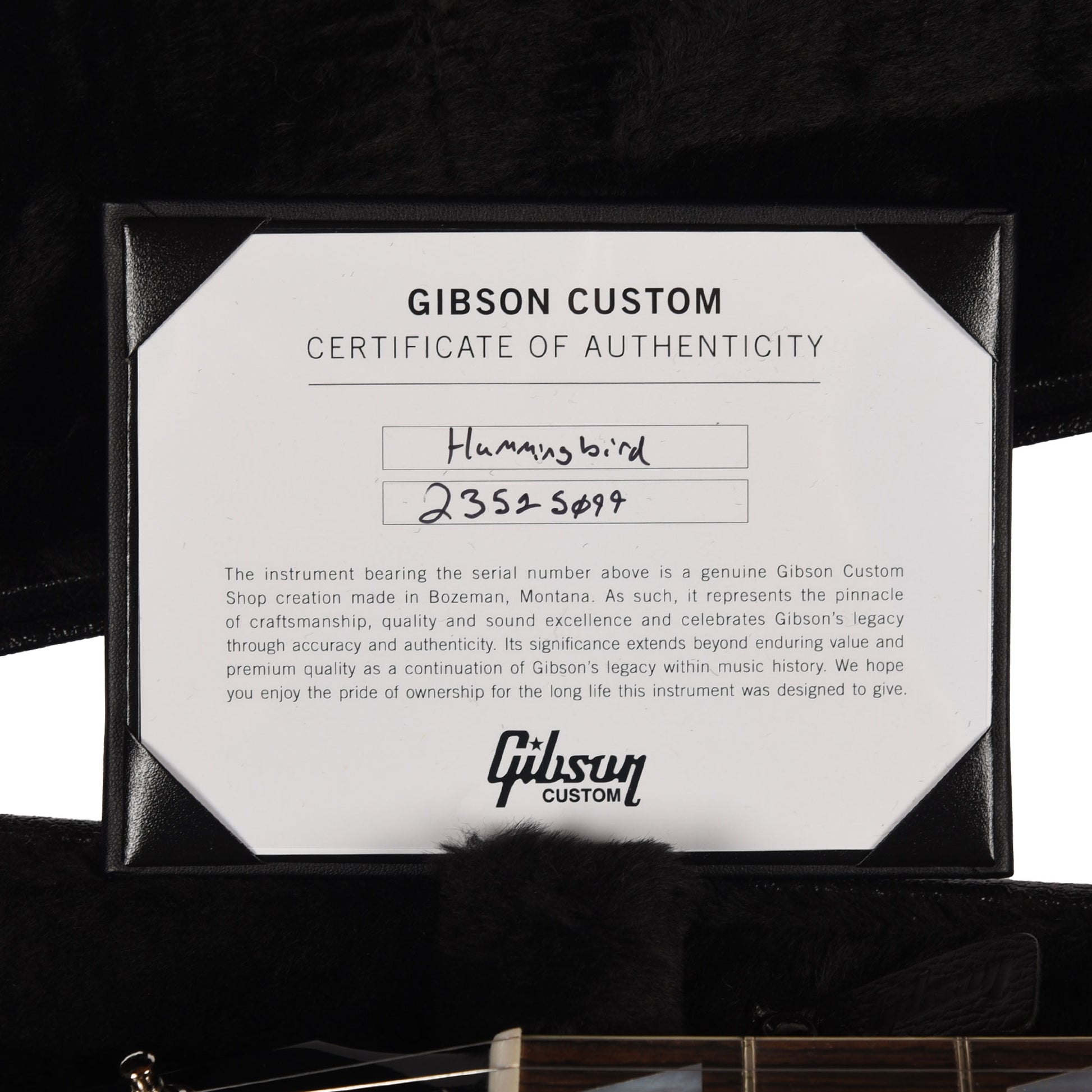 Gibson Custom Shop Limited Run Hummingbird Sitka/Maple Alpine White Gloss Acoustic Guitars