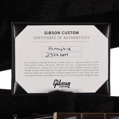 Gibson Custom Shop Limited Run Hummingbird Sitka/Maple Alpine White Gloss Acoustic Guitars