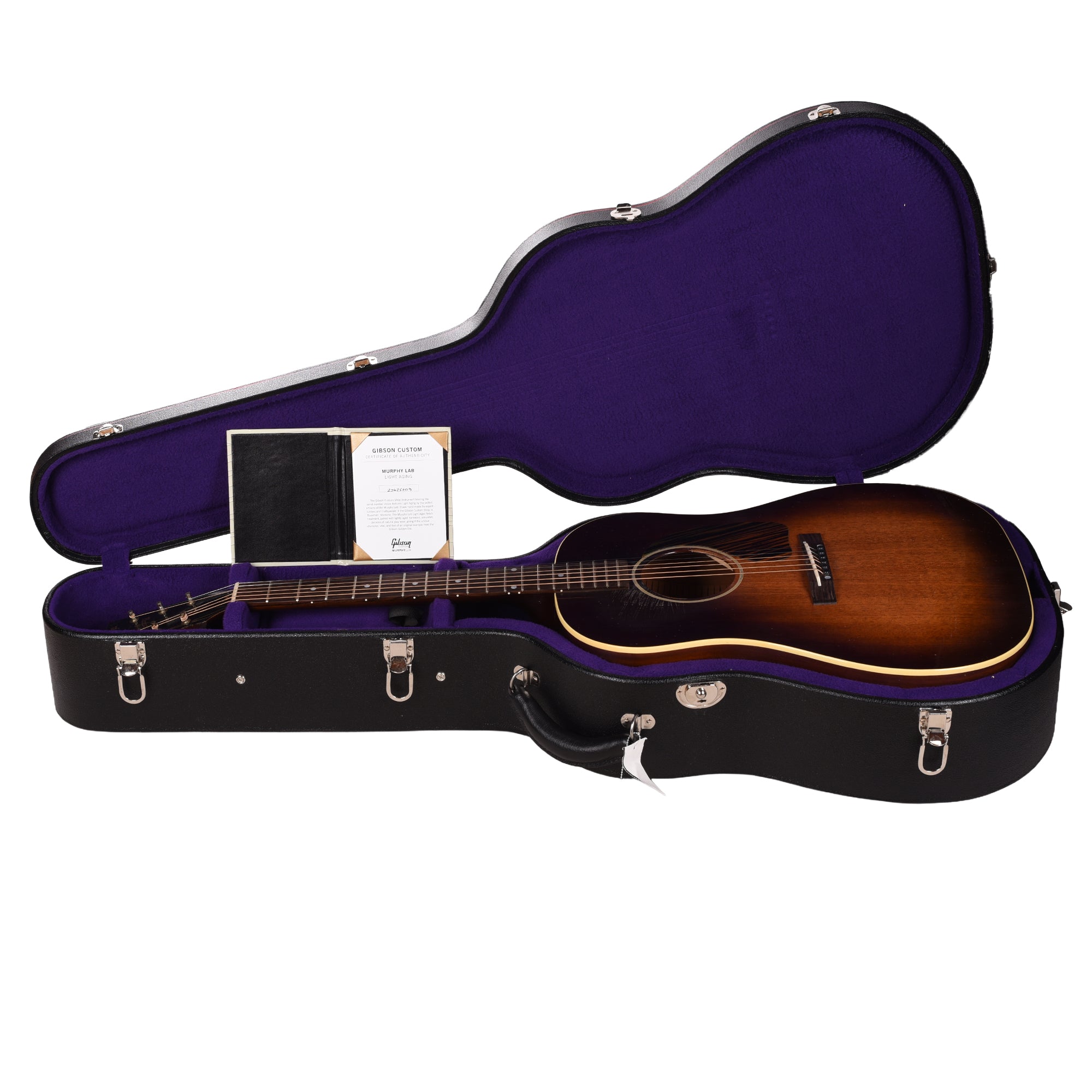 Gibson Custom Shop M2M 1942 J-45 Banner All Mahogany Vintage Sunburst Light Aged Acoustic Guitars
