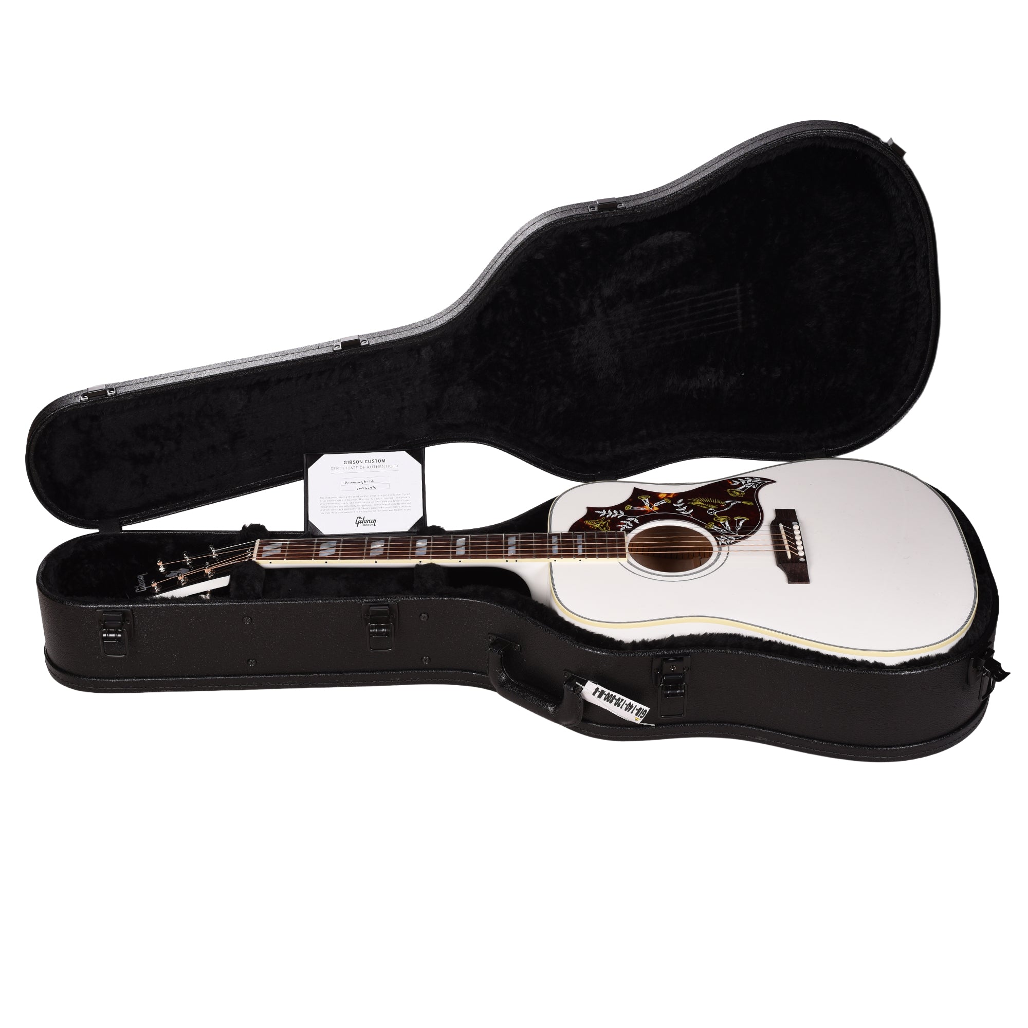 Gibson Custom Shop M2M Hummingbird Maple Alpine White Gloss Acoustic Guitars