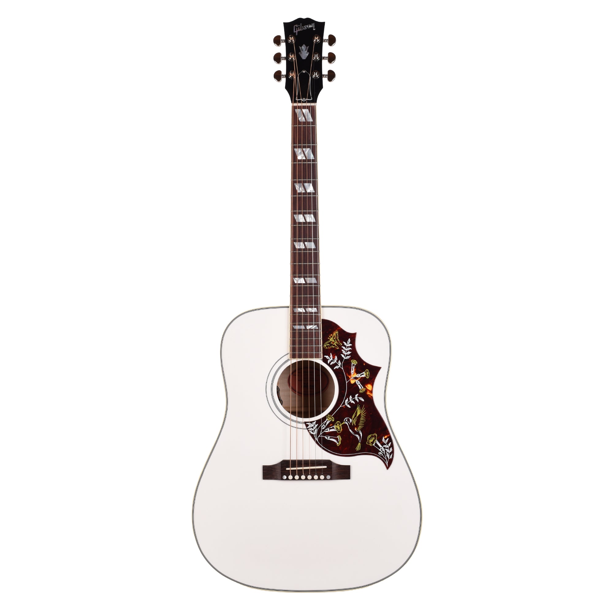 Gibson Custom Shop M2M Hummingbird Maple Alpine White Gloss Acoustic Guitars