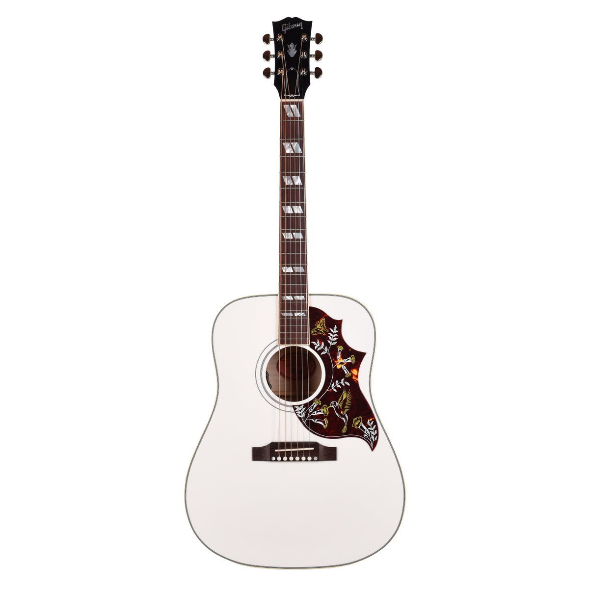 Gibson Custom Shop M2M Hummingbird Maple Alpine White Gloss Acoustic Guitars