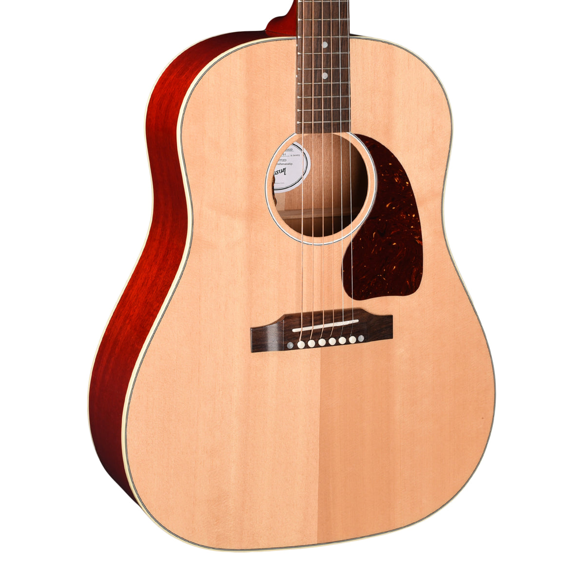 Gibson Custom Shop M2M J-45 Standard Natural w/Cherry Back, Sides & Neck Acoustic Guitars