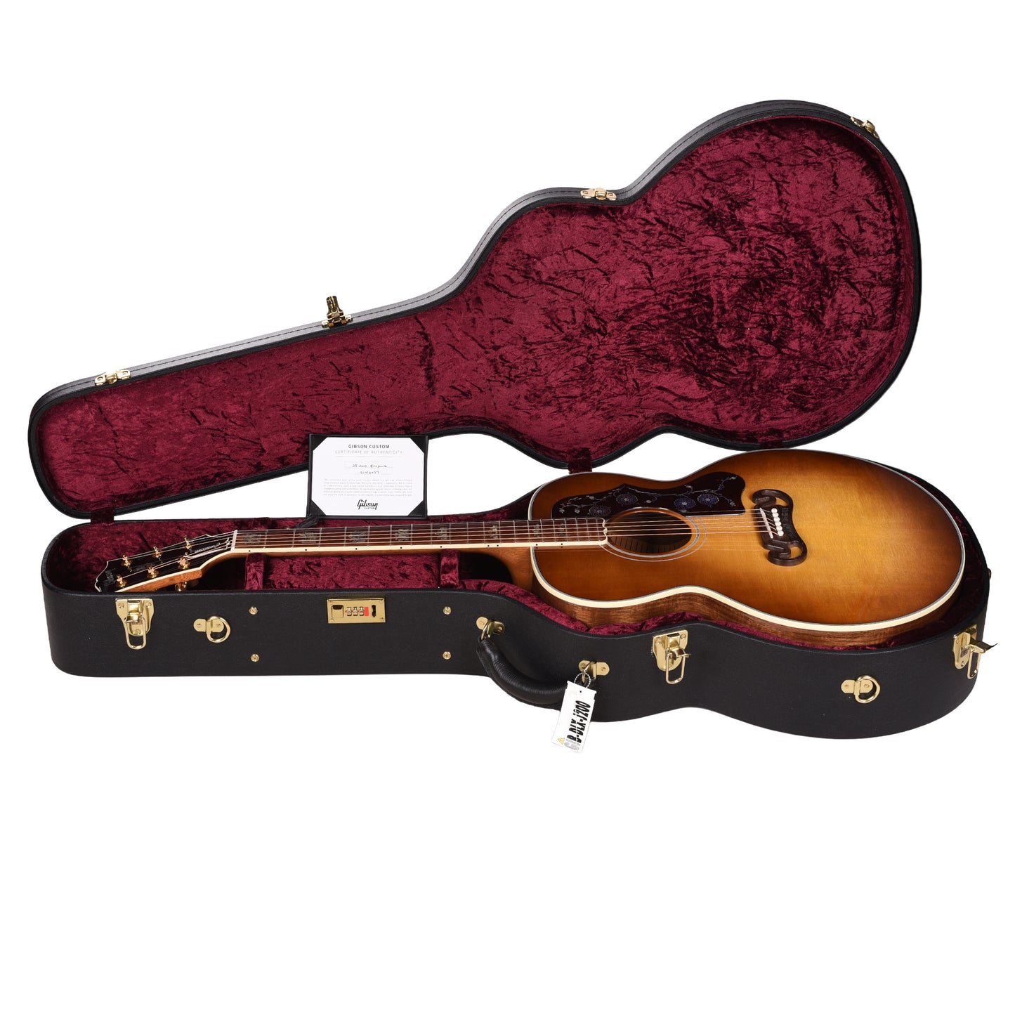 Gibson Custom Shop SJ-200 Elegant Koa Honey Burst Acoustic Guitars
