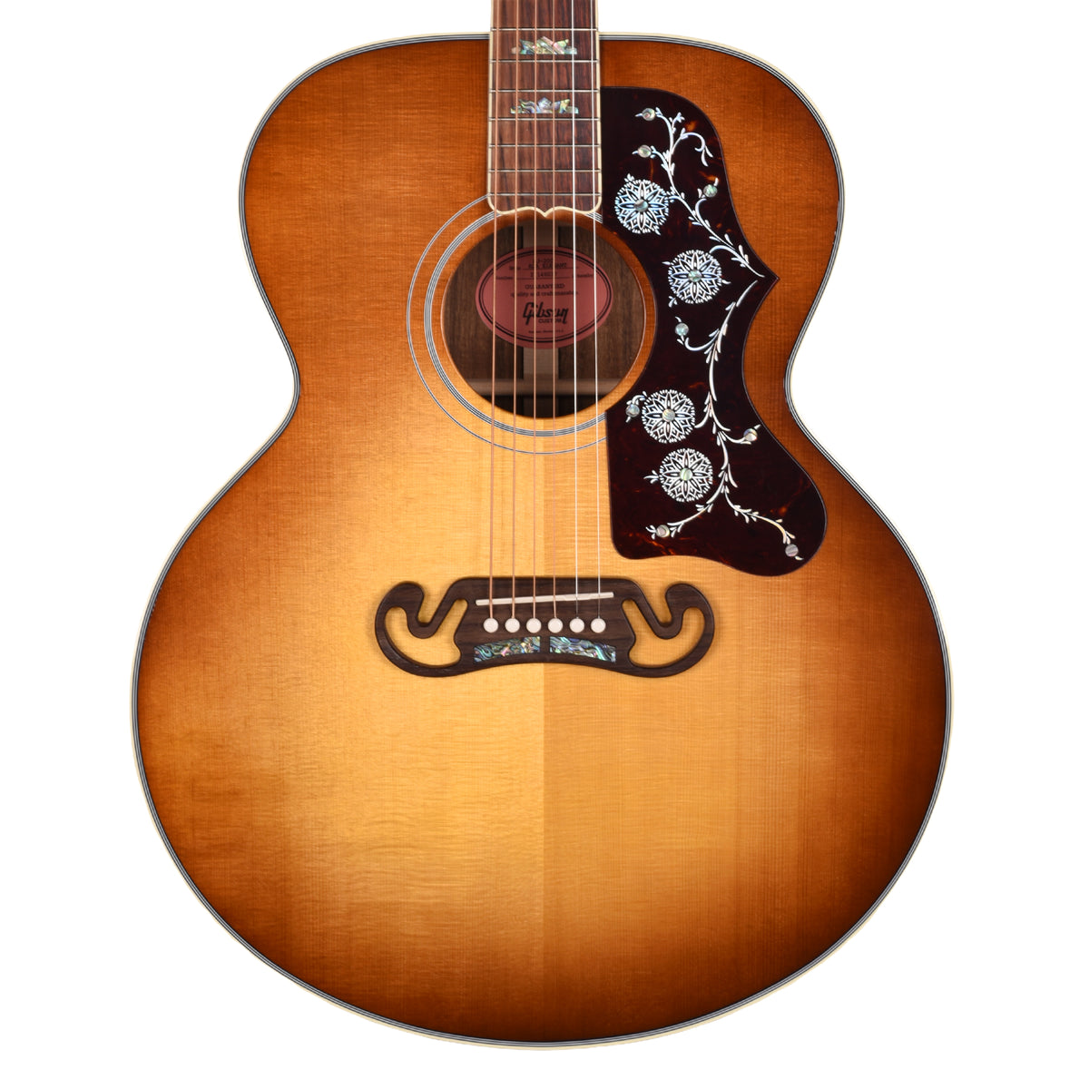 Gibson Custom Shop SJ-200 Elegant Koa Honey Burst Acoustic Guitars