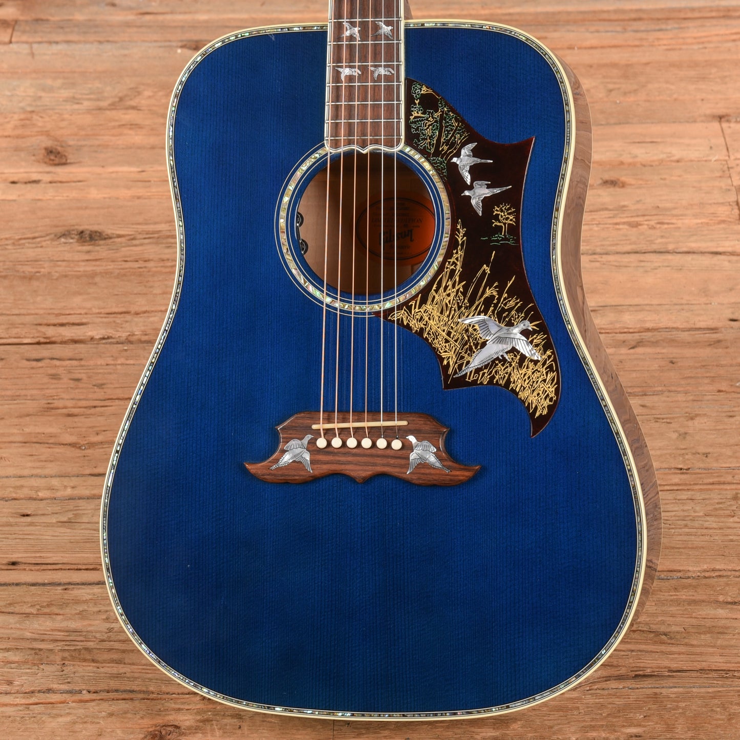 Gibson Doves in Flight Transparent Blue 2017 Acoustic Guitars