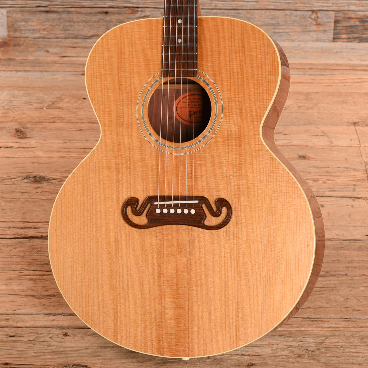 Gibson J-100 Xtra Bubinga Natural 2005 Acoustic Guitars