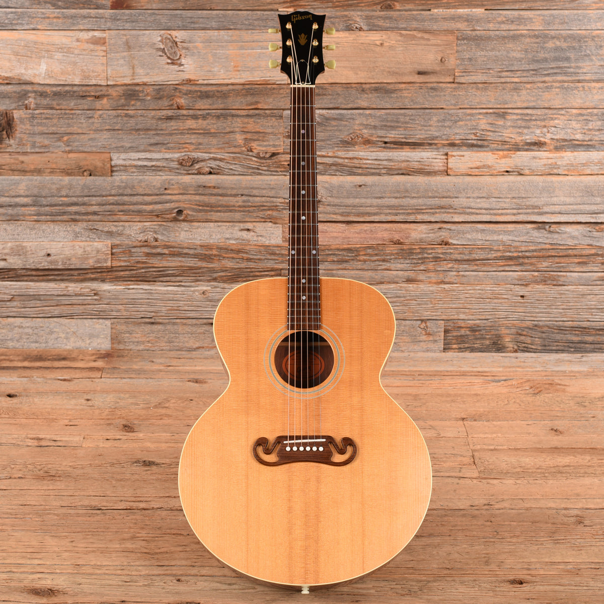 Gibson J-100 Xtra Bubinga Natural 2005 Acoustic Guitars