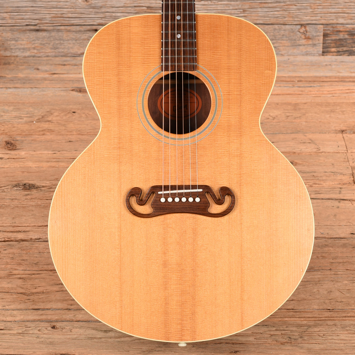 Gibson J-100 Xtra Bubinga Natural 2005 Acoustic Guitars