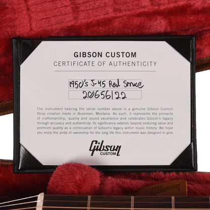 Gibson Original 50's J-45 Original Vintage Sunburst Tight Burst Adirondack Spruce VOS Acoustic Guitars
