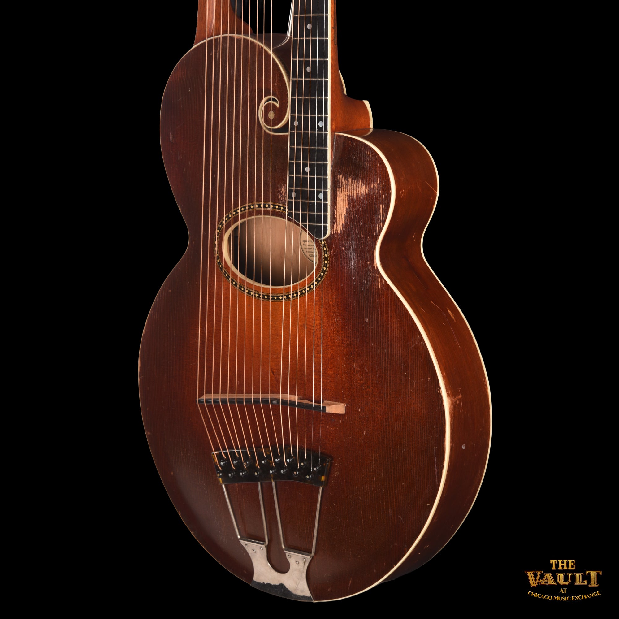 Gibson Style U Harp Guitar Sunburst 1917 Acoustic Guitars