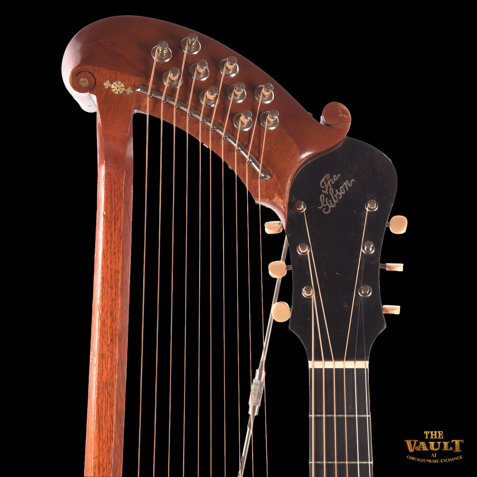 Gibson Style U Harp Guitar Sunburst 1917 Acoustic Guitars