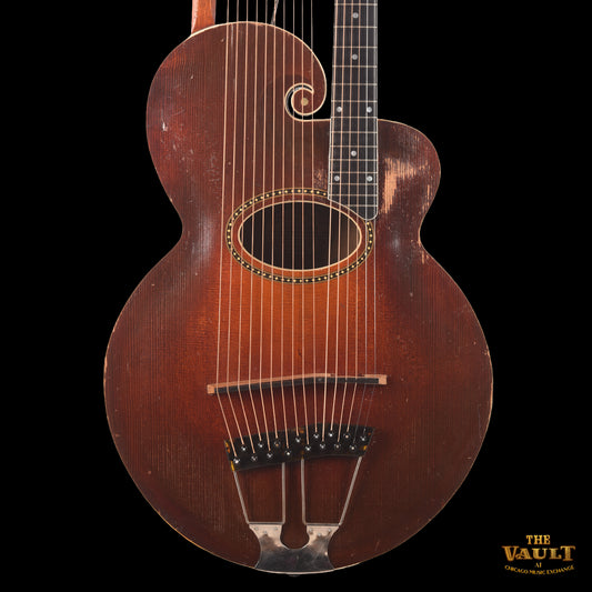 Gibson Style U Harp Guitar Sunburst 1917 Acoustic Guitars