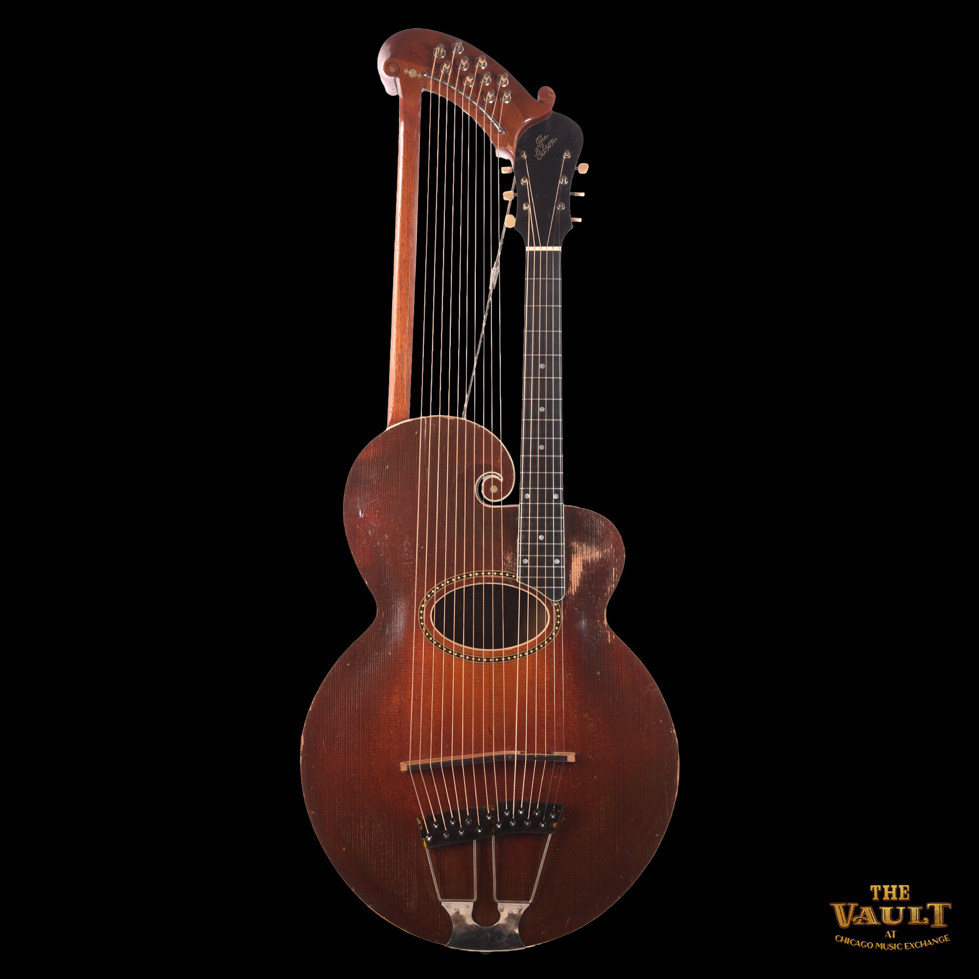 Gibson Style U Harp Guitar Sunburst 1917 Acoustic Guitars