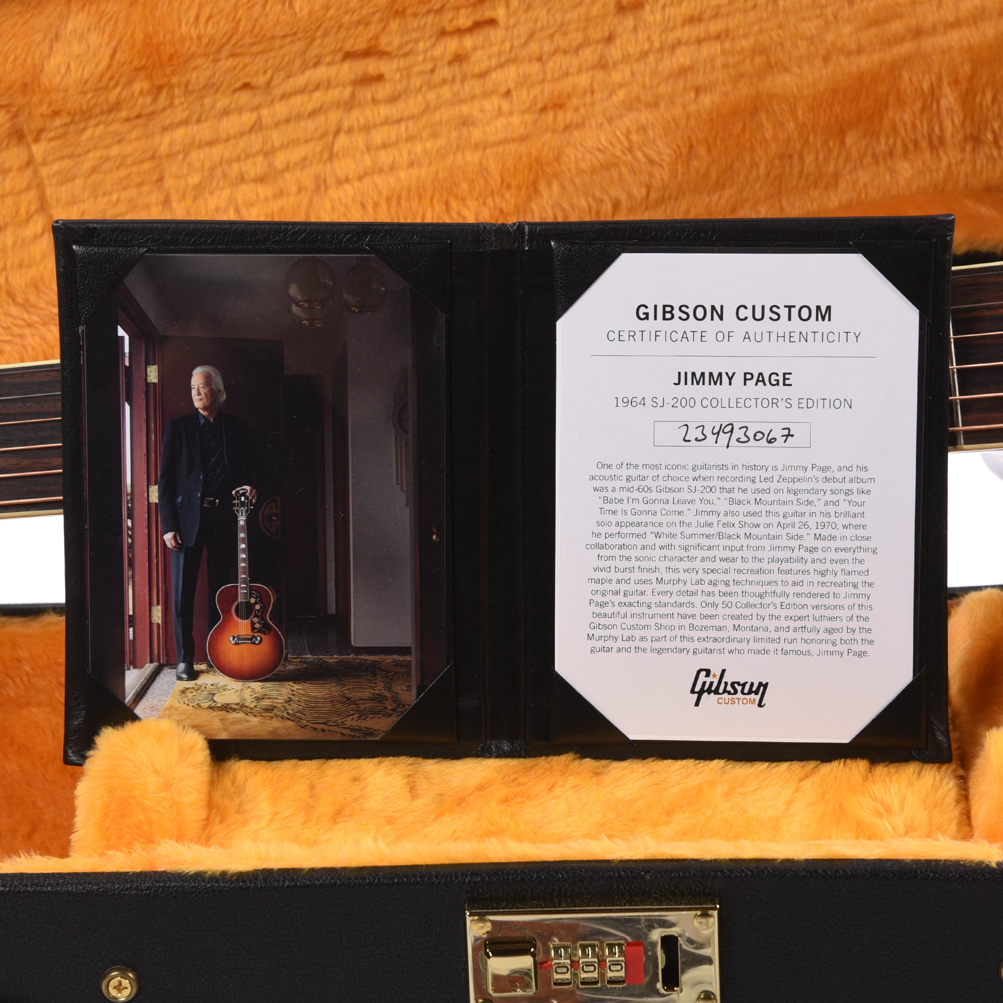 Gibson Custom Shop Artist Collector's Edition Jimmy Page 1964 SJ-200 Cherry Tea Acoustic Guitars / Jumbo