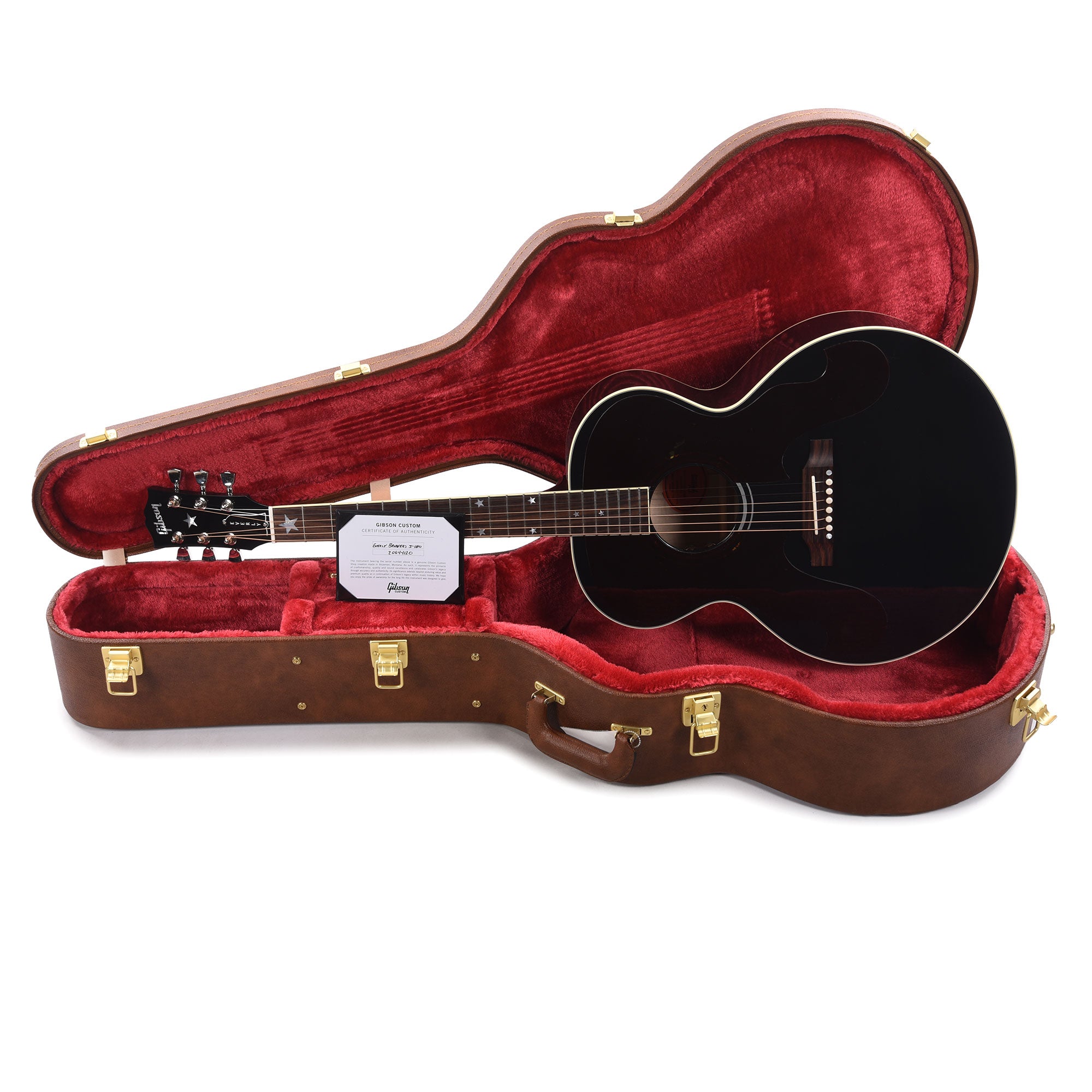 Gibson Custom Shop Artist Everly Brothers J-180 Ebony Acoustic Guitars / Jumbo