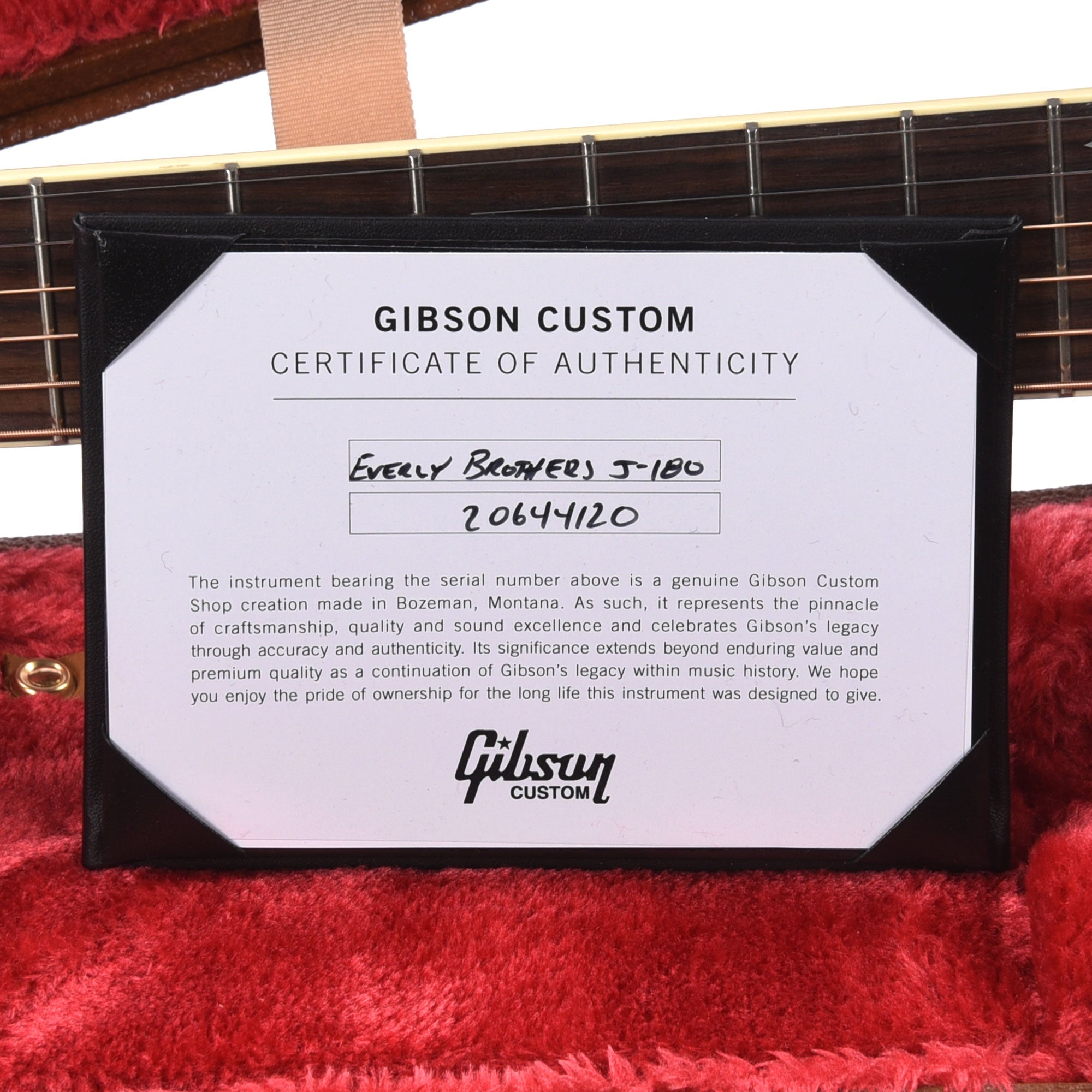 Gibson Custom Shop Artist Everly Brothers J-180 Ebony Acoustic Guitars / Jumbo