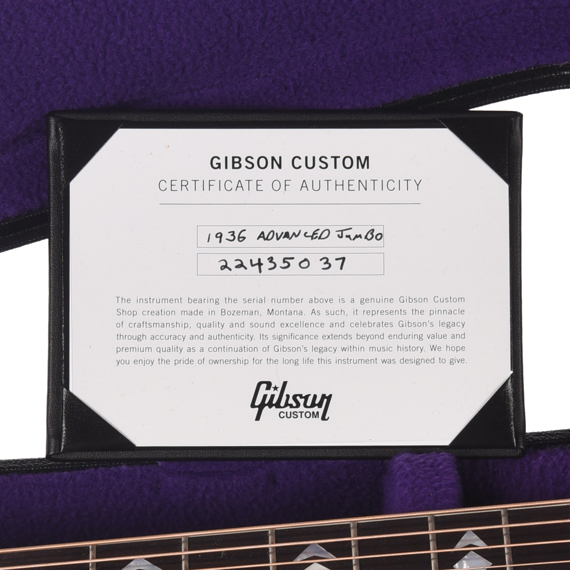 Gibson Custom Shop Historic Reissue 1936 Advanced Jumbo LEFTY Vintage Sunburst Acoustic Guitars / Jumbo