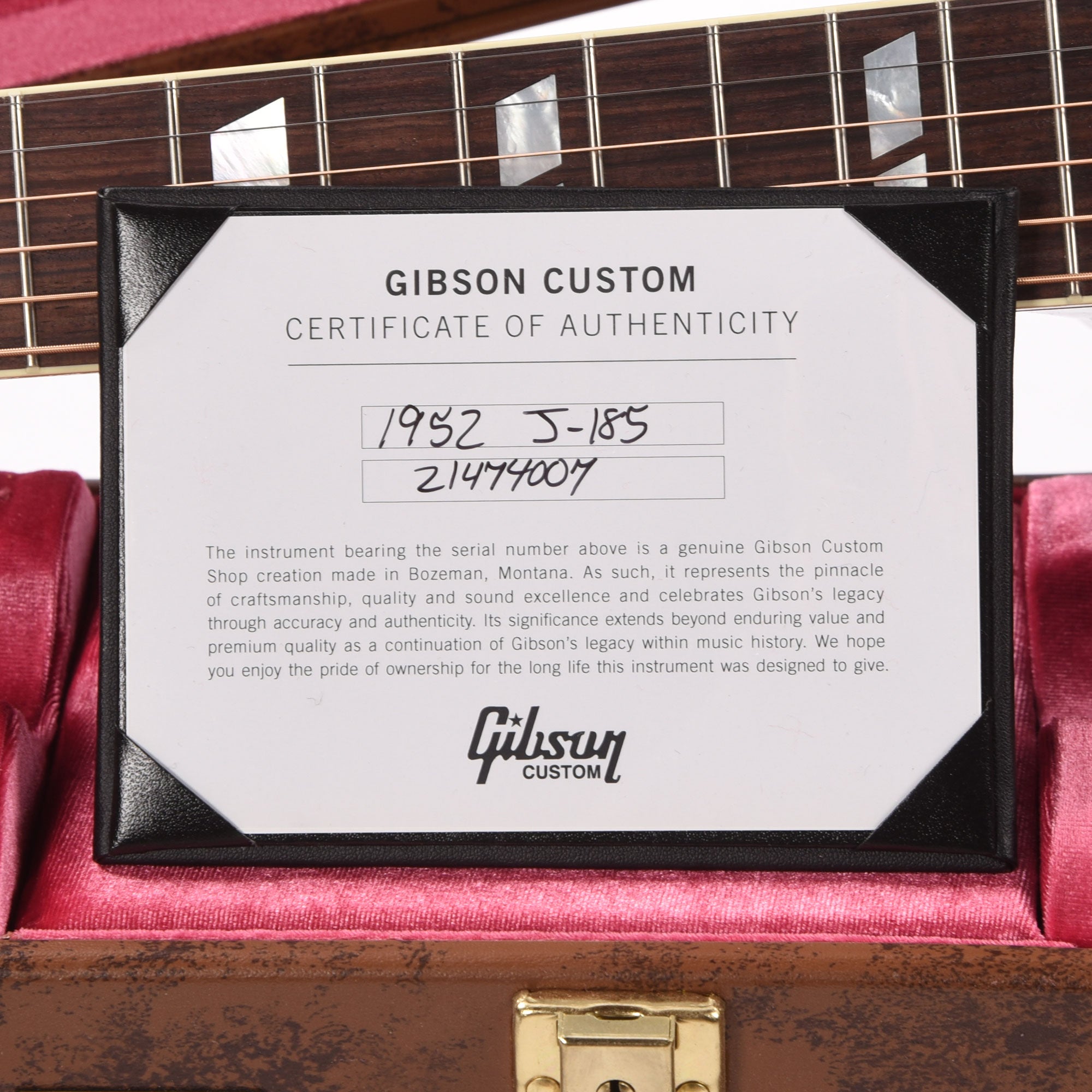 Gibson Custom Shop Historic Reissue 1952 J-185 Vintage Sunburst Acoustic Guitars / Jumbo