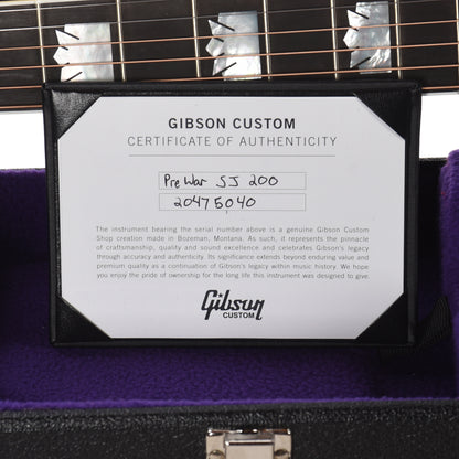 Gibson Custom Shop Historic Reissue Pre-War SJ-200 Rosewood Vintage Sunburst Acoustic Guitars / Jumbo