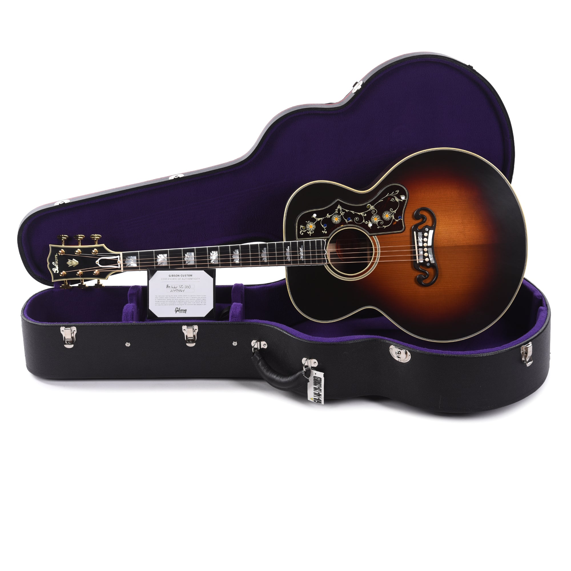 Gibson Custom Shop Historic Reissue Pre-War SJ-200 Rosewood Vintage Sunburst Acoustic Guitars / Jumbo