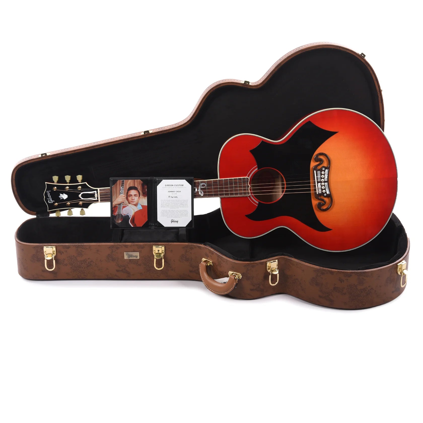 Gibson Custom Shop Limited Edition Johnny Cash SJ-200 Vintage Cherry Sunburst Acoustic Guitars / Jumbo